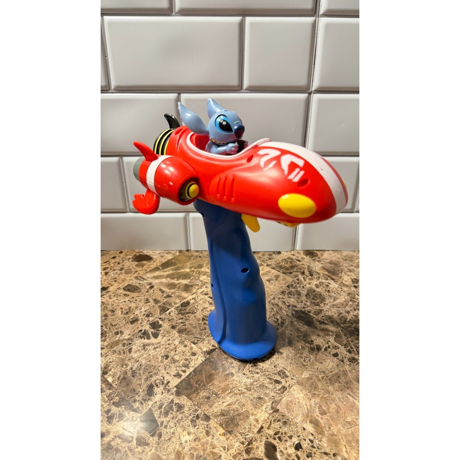 NWOT Disney Parks Stitch Spaceship Fog Mist Wand Lights Up, Speaks & Sprays Mist