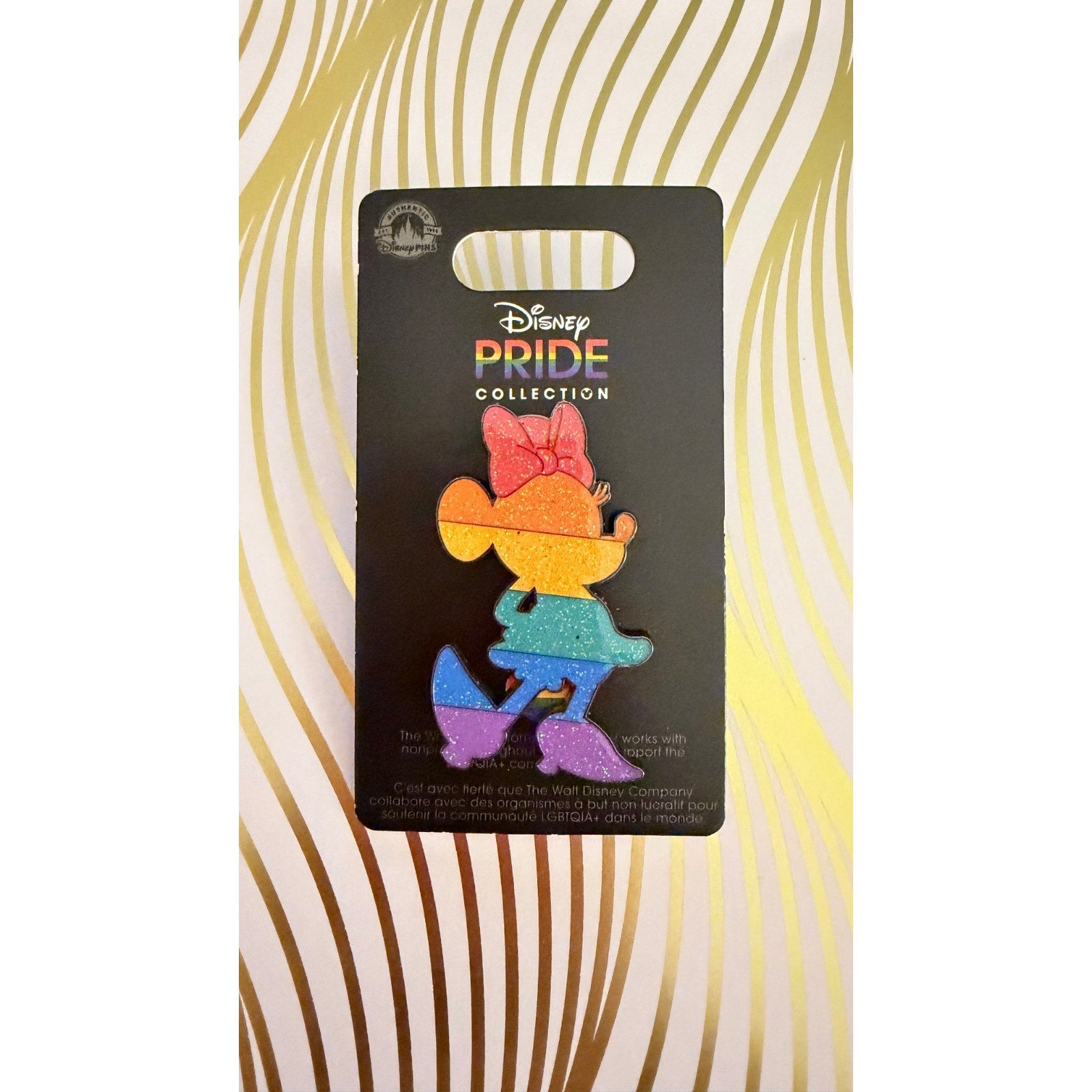 NEW Disney Parks Minnie Silhouette Rainbow Pride Pin