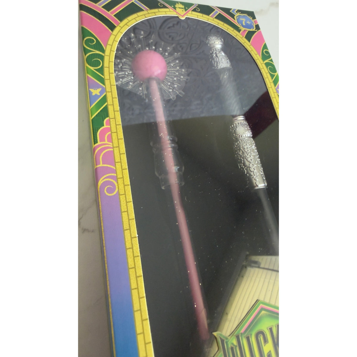 The Noble Collection Wicked Glinda's Wand Pen Set 2pk - Pink & Blue Ink NEW