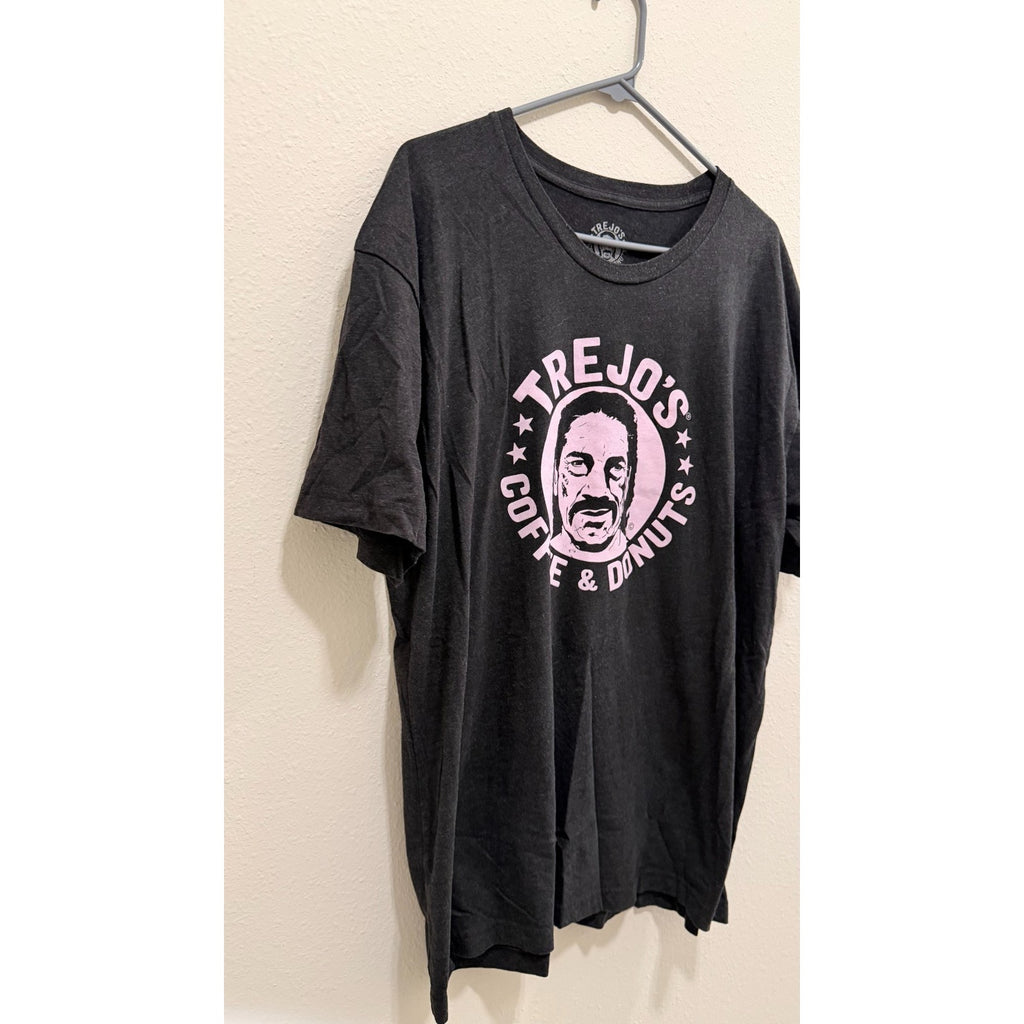 Trejo’s Donuts Black Graphic T-Shirt - Danny Trejo - Unisex XL - Preowned