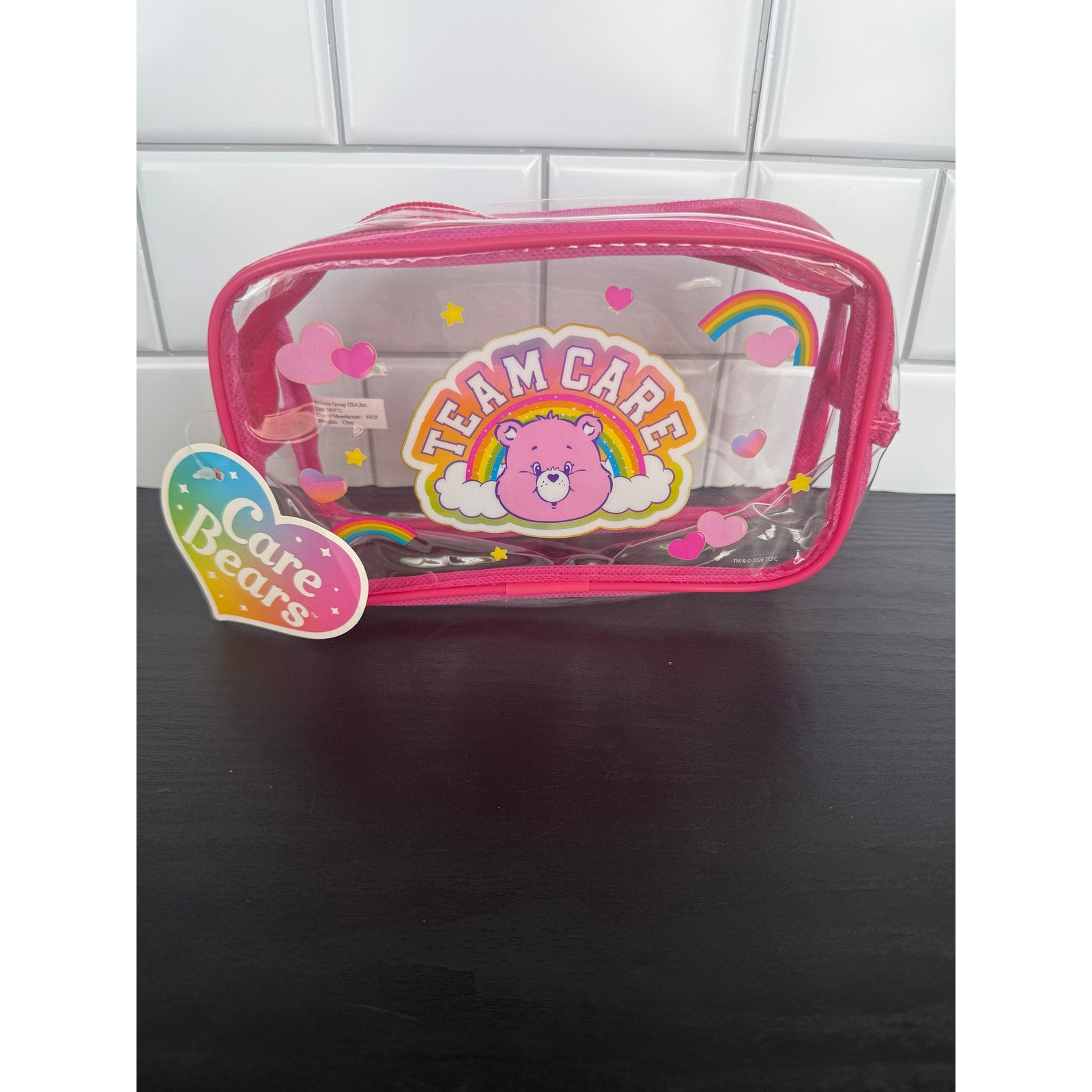 Care Bears Rainbow All-Over Print Pencil Pouch – NWT