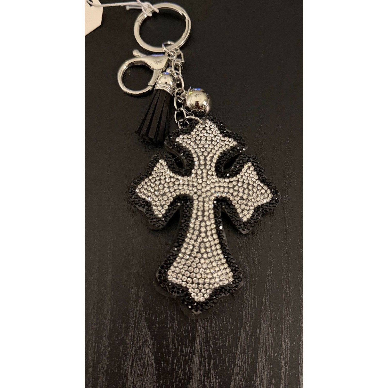 NEW Juliet Bling Rhinestone Keychain - Ornate Cross