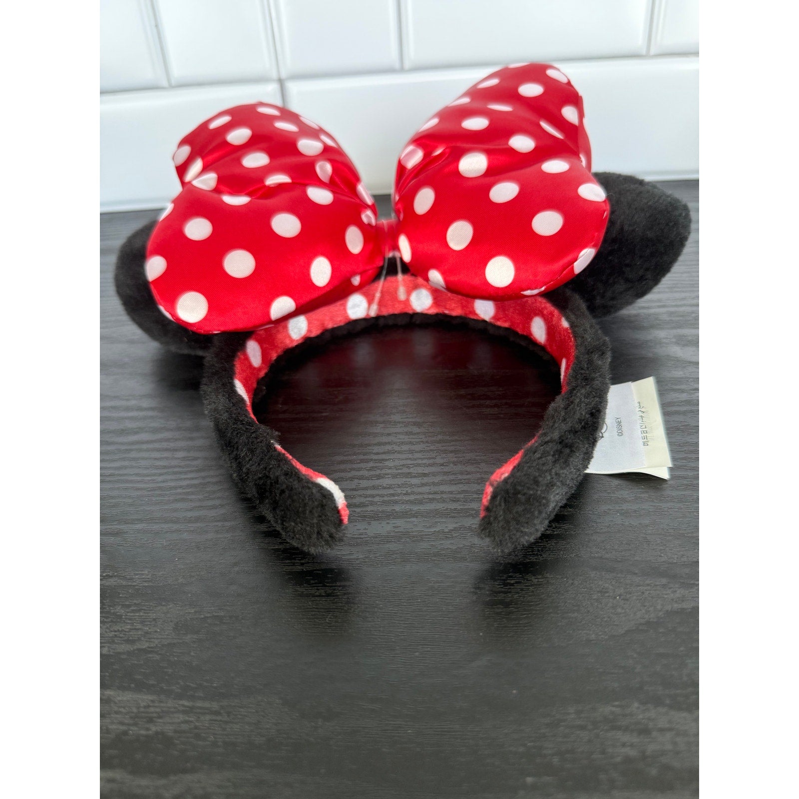 Disney Parks Minnie Mouse Plush Polka Dot Ear Headband – NWT