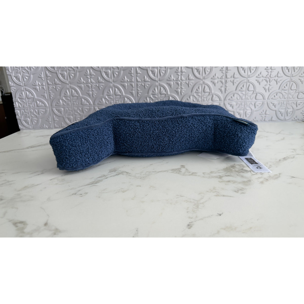 Disneyland 70th Anniversary Vault Collection Blue Sherpa "D" Letter Pillow NEW