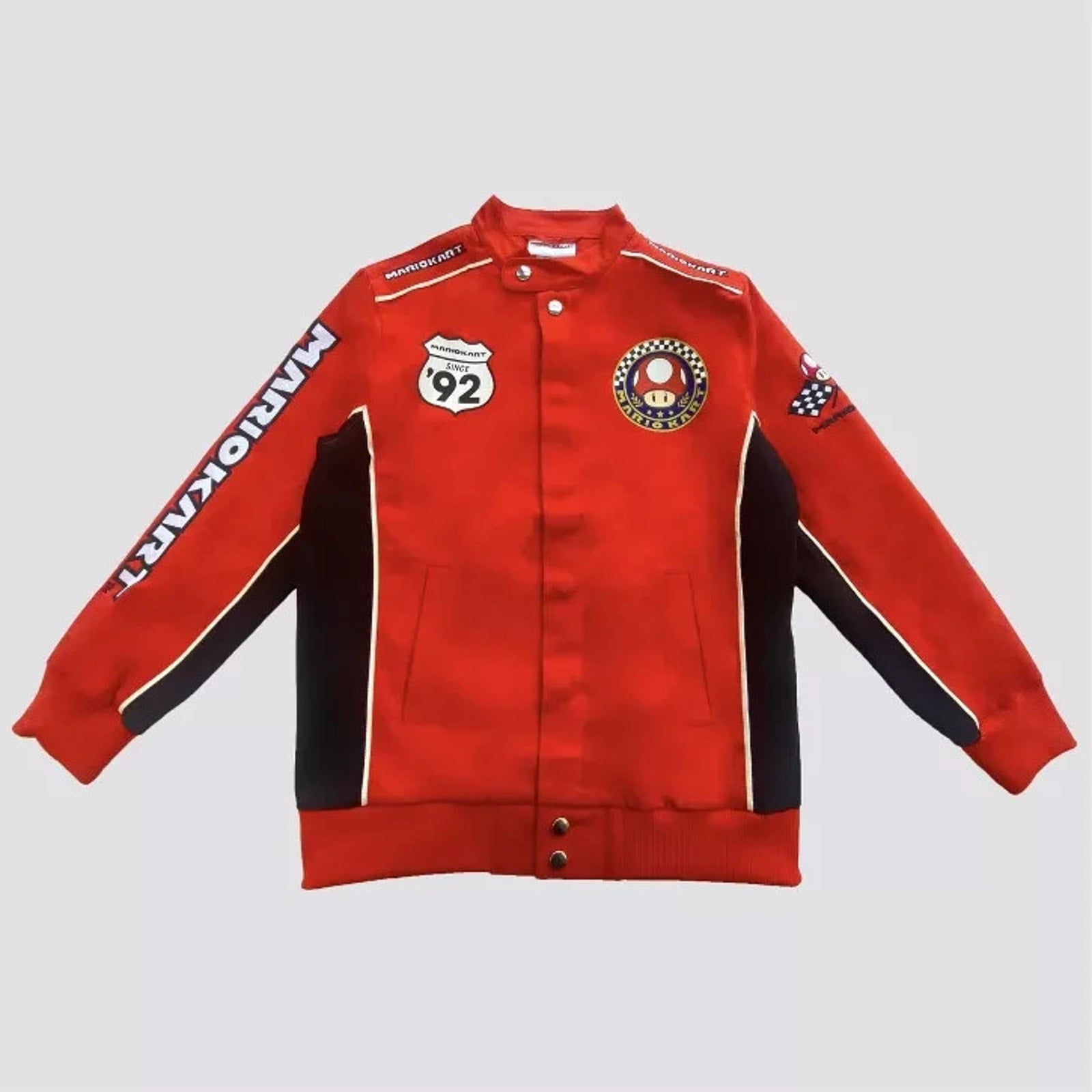 Mario Kart Red Canvas Racing Jacket - Adults Medium - Target Exclusive NWT