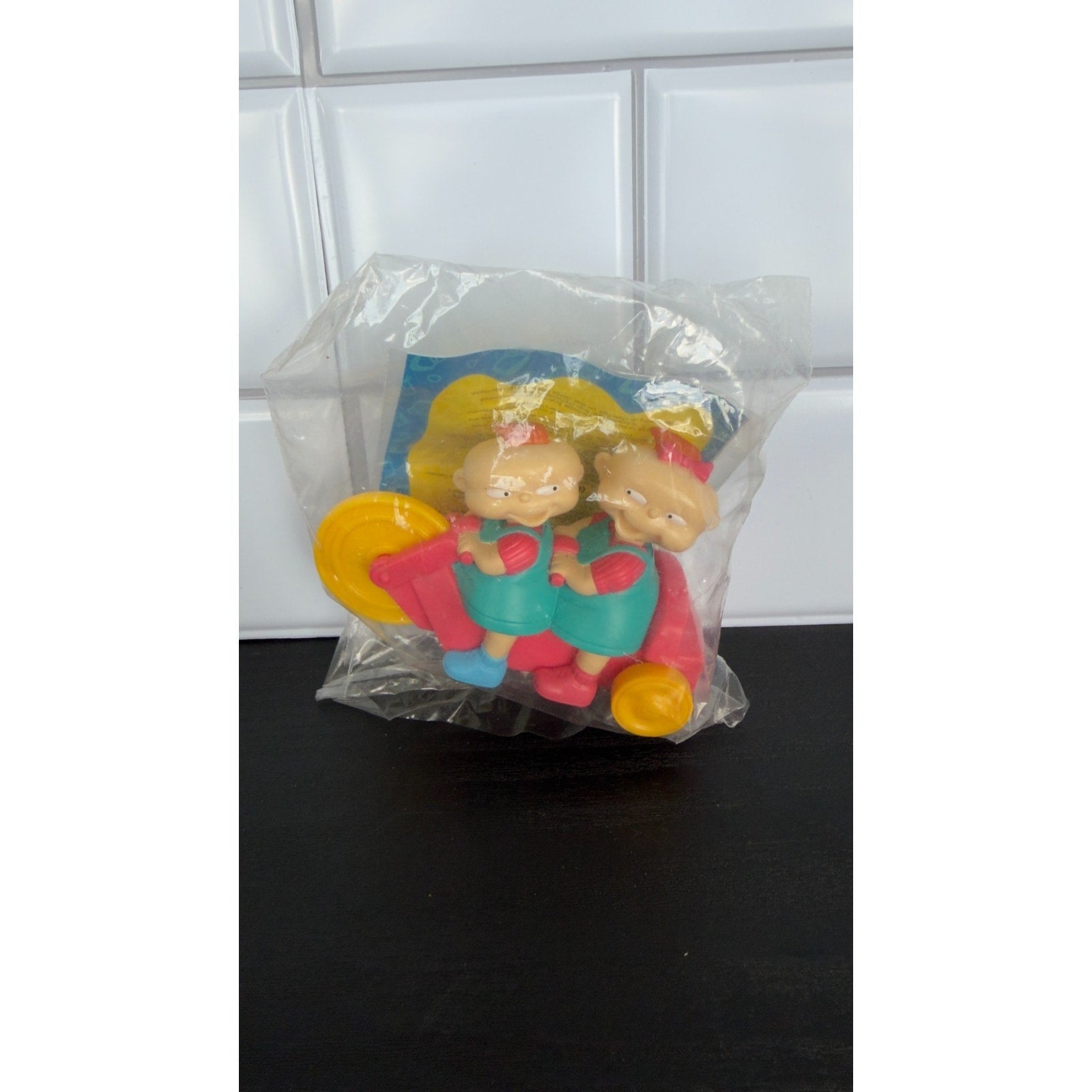 Vintage 1998 Burger King Rugrats Movie Toy - Phil and Lil on Trike