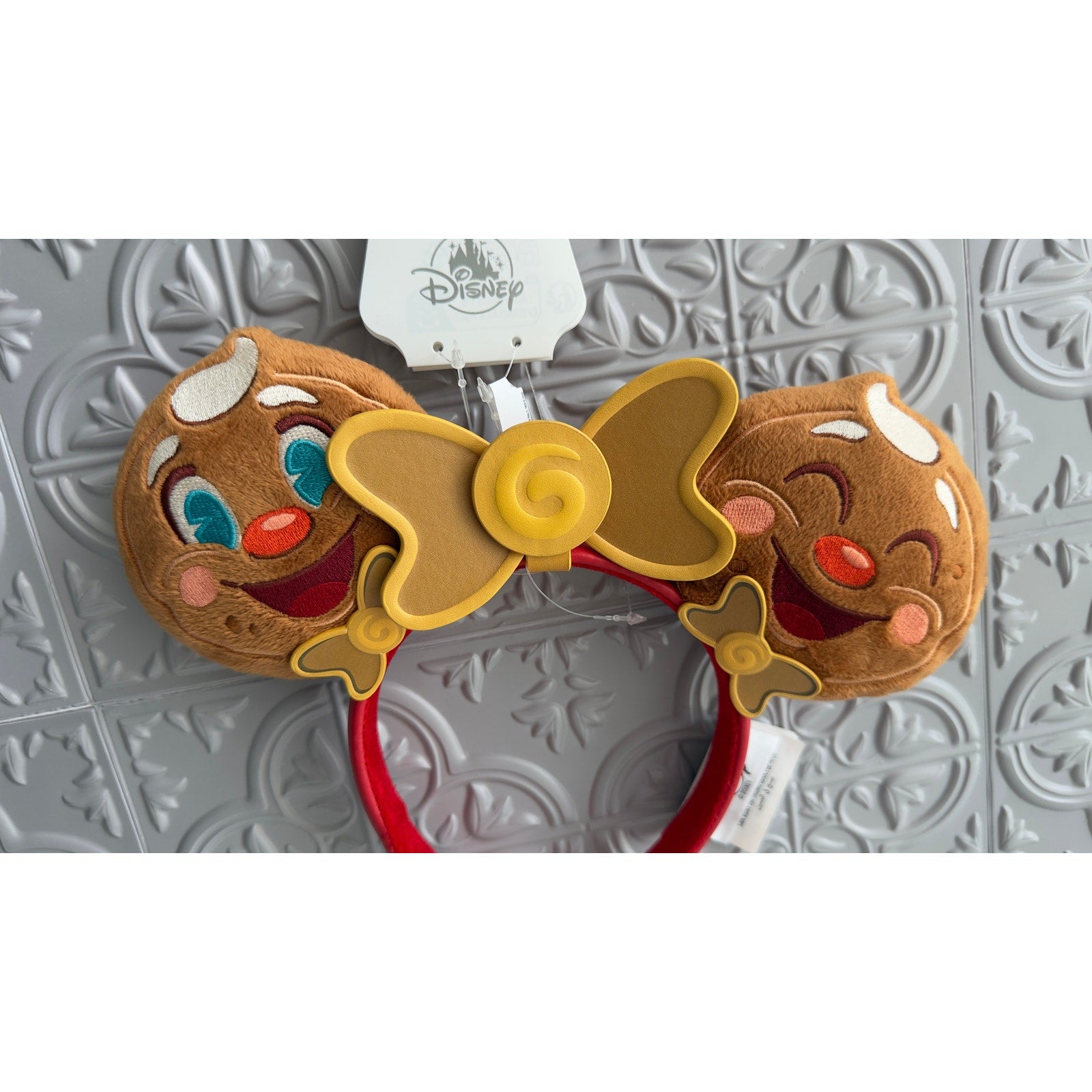 Disney Parks Jollywood Nights Gingerbread Minnie Mouse Ears Headband NEW