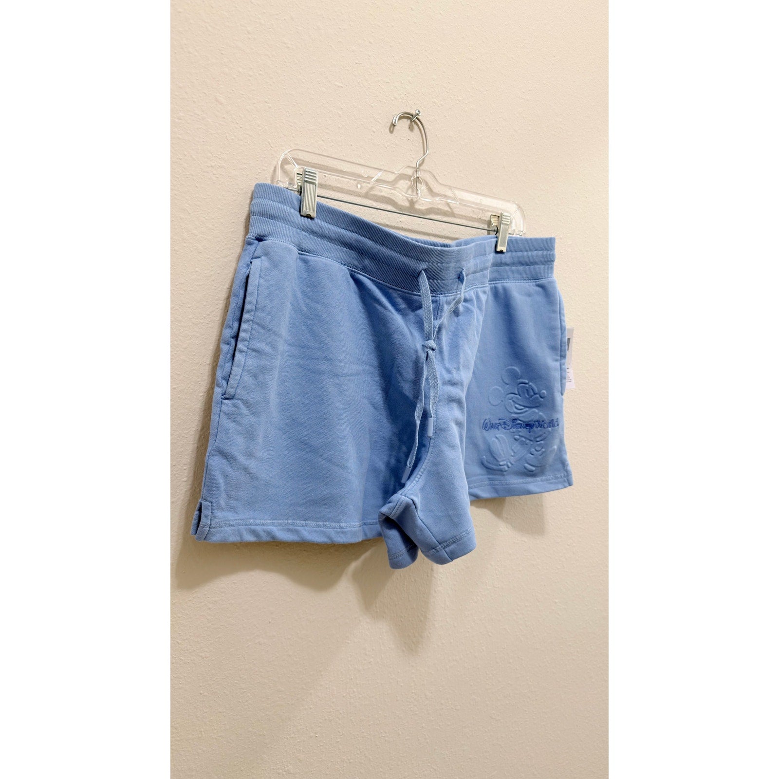 Disney Parks Walt Disney World Mickey Mouse Embossed Lounge Shorts Large NWT