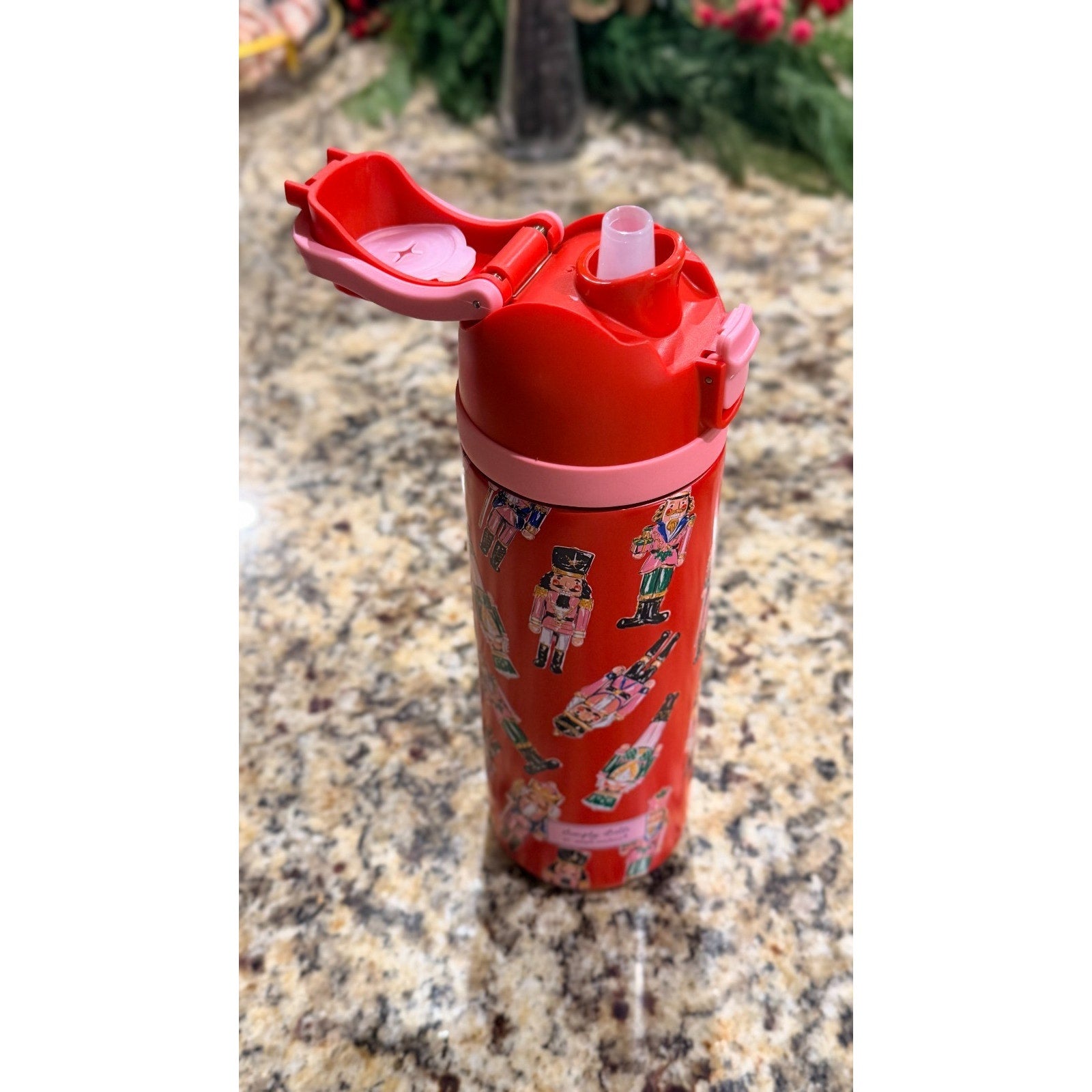 NWT Simply Belle "Holiday Nutcracker" Stainless Steel Bottle — 24 oz