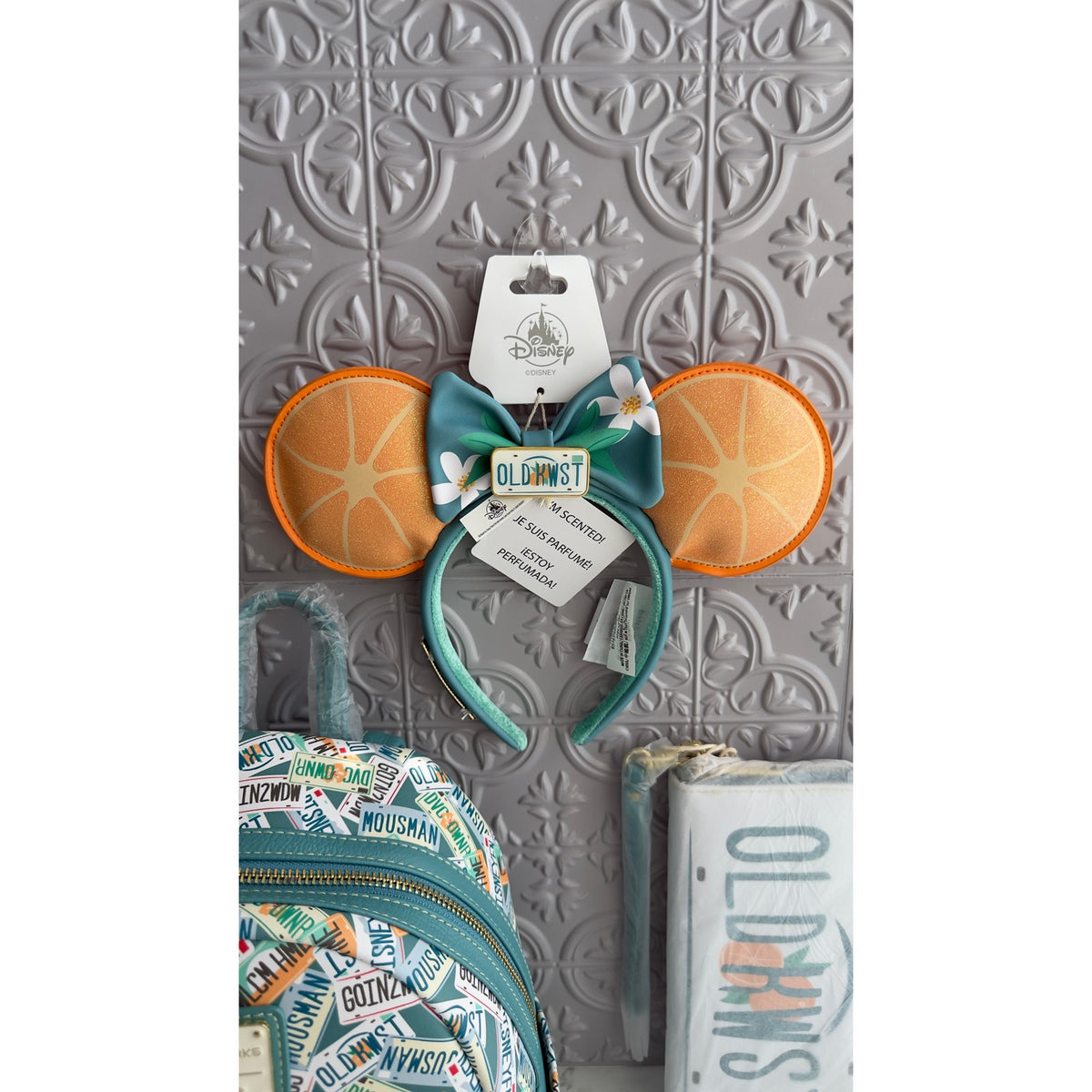 Disney Old Key West Resort Loungefly Mini Backpack Scented Ears & Wallet Set NWT