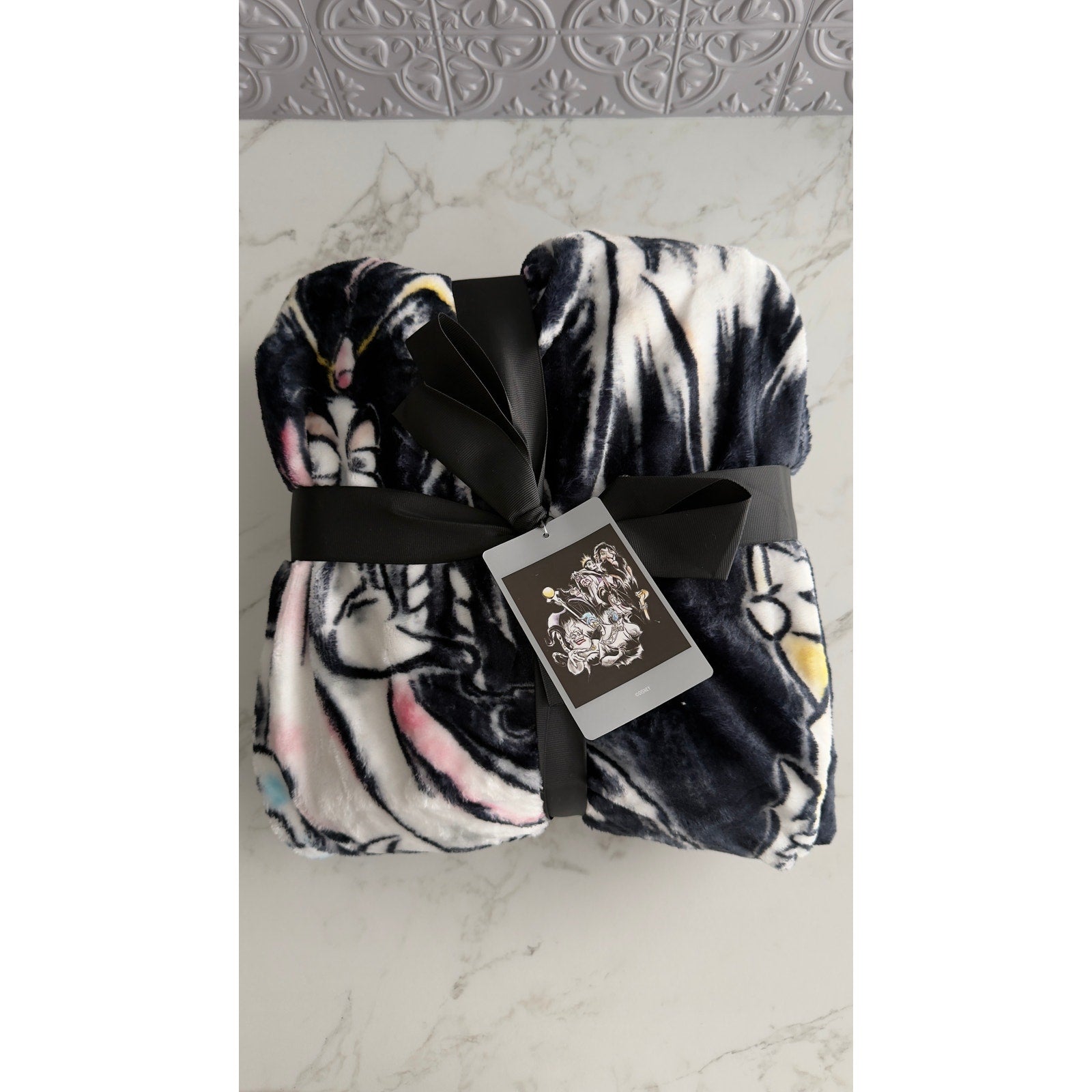 Disney Villains Sketch Art Fleece Throw Blanket 50x60 NEW