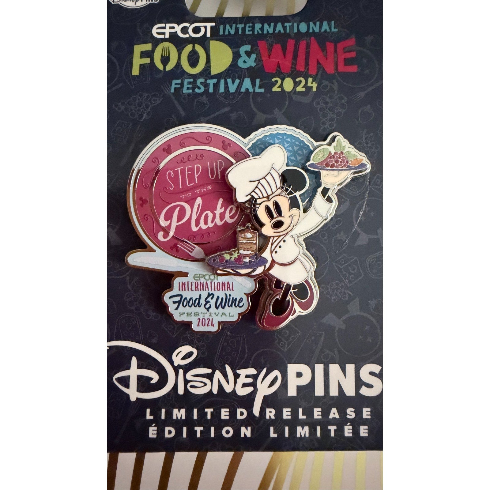 Disney Parks 2024 EPCOT Food & Wine Festival Minnie Mouse Pin