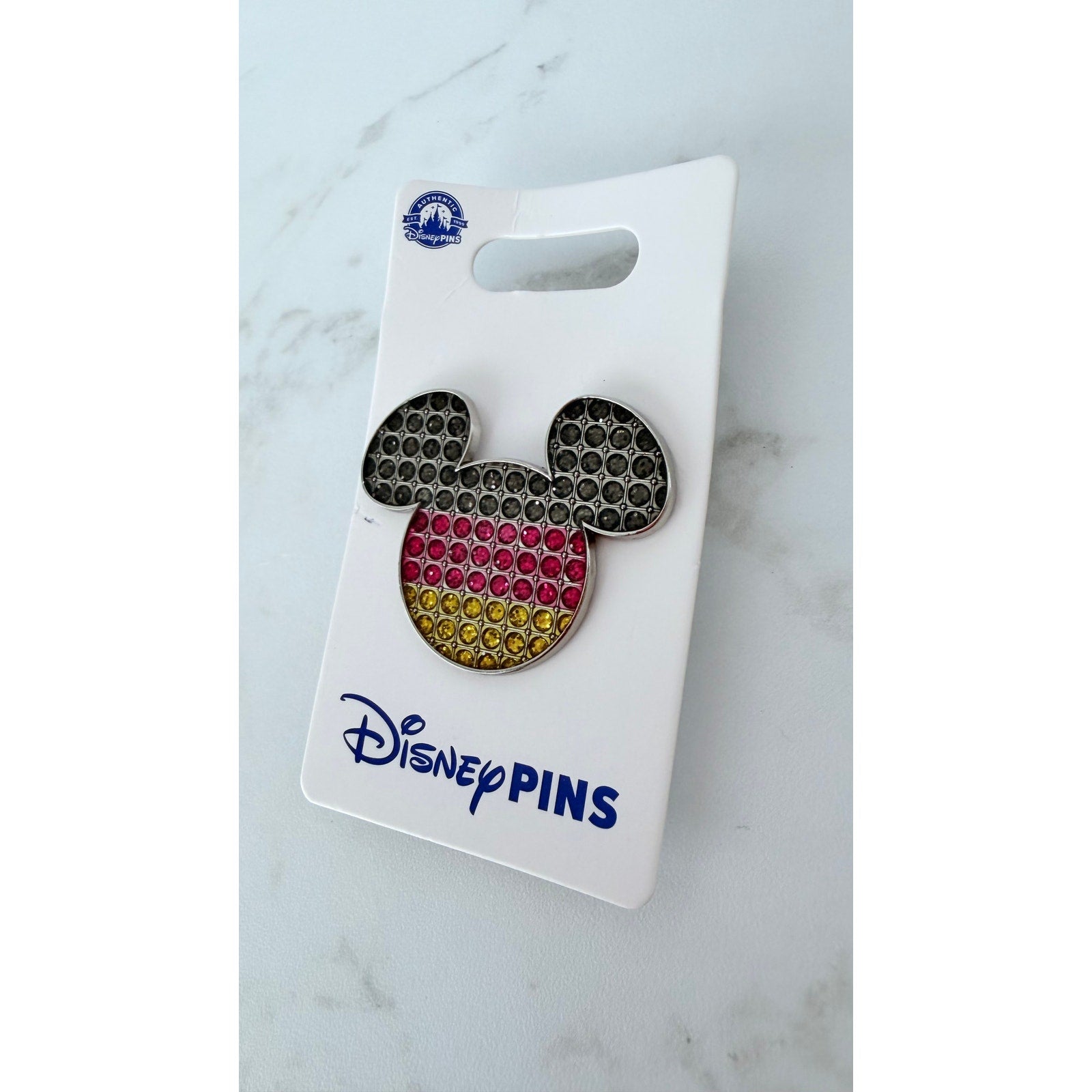 Disney Pin Epcot World Showcase Germany Jeweled Flag Mickey Icon OE New