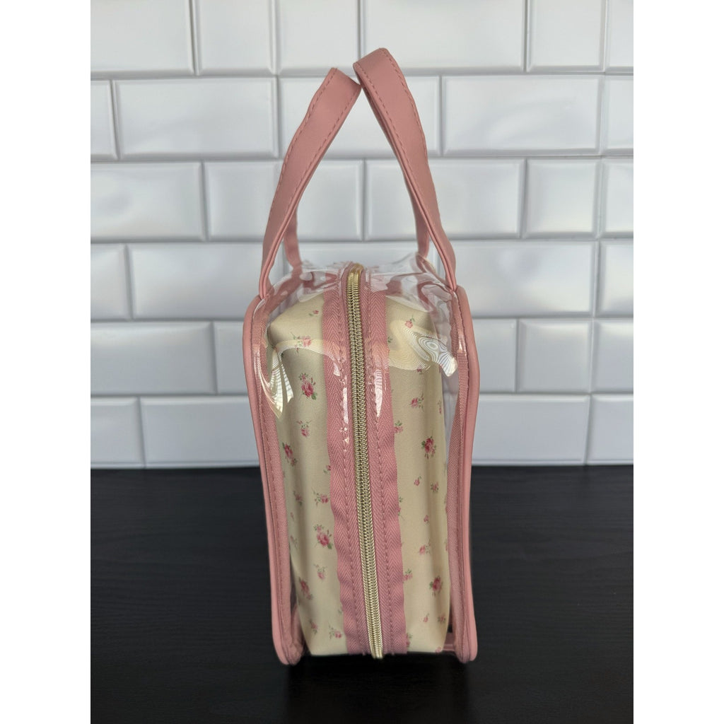 NWT Primark Pink Floral 3-Piece Wash Bag Set – Pink Roses