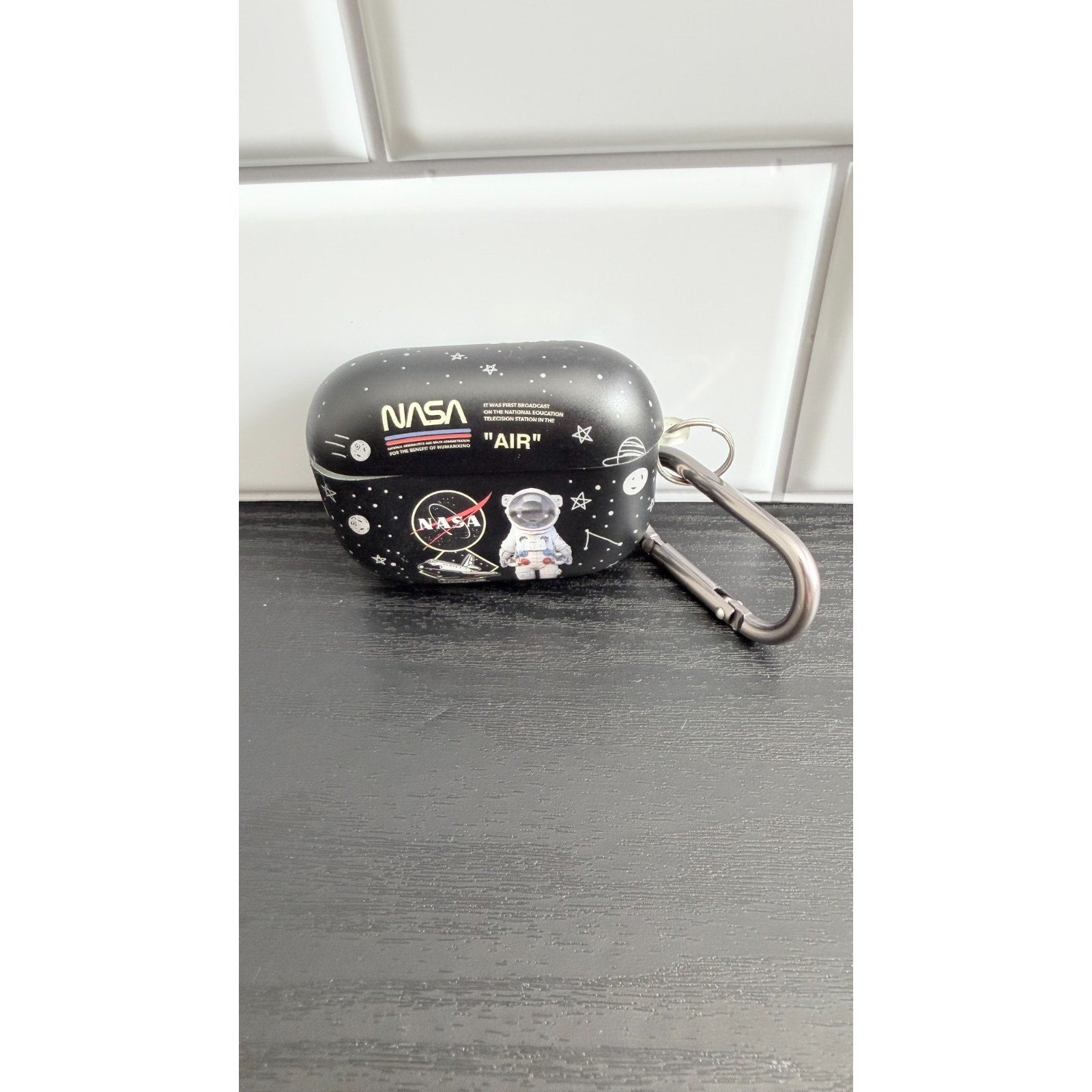 Star Astronaut NASA AirPod Pro Case | Hard Cover w/Carabiner | Pro 1st & 2nd Gen