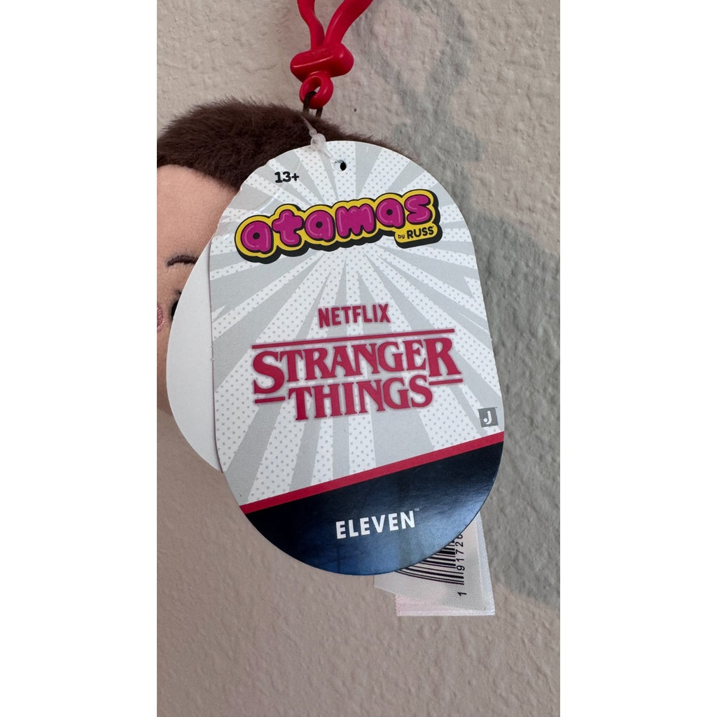 Stranger Things Eleven Clip-On Plush Keychain 3.5" NWT