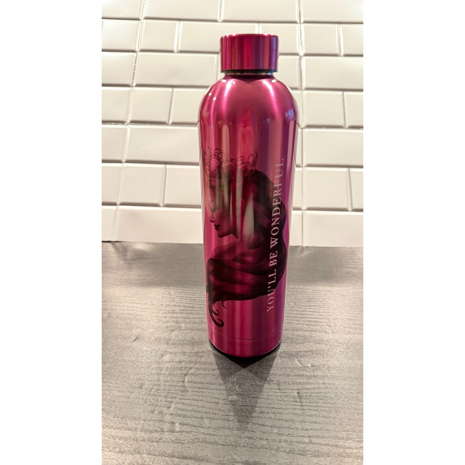 NEW Universal Studios Wicked Pink Glinda Tumbler Water Bottle