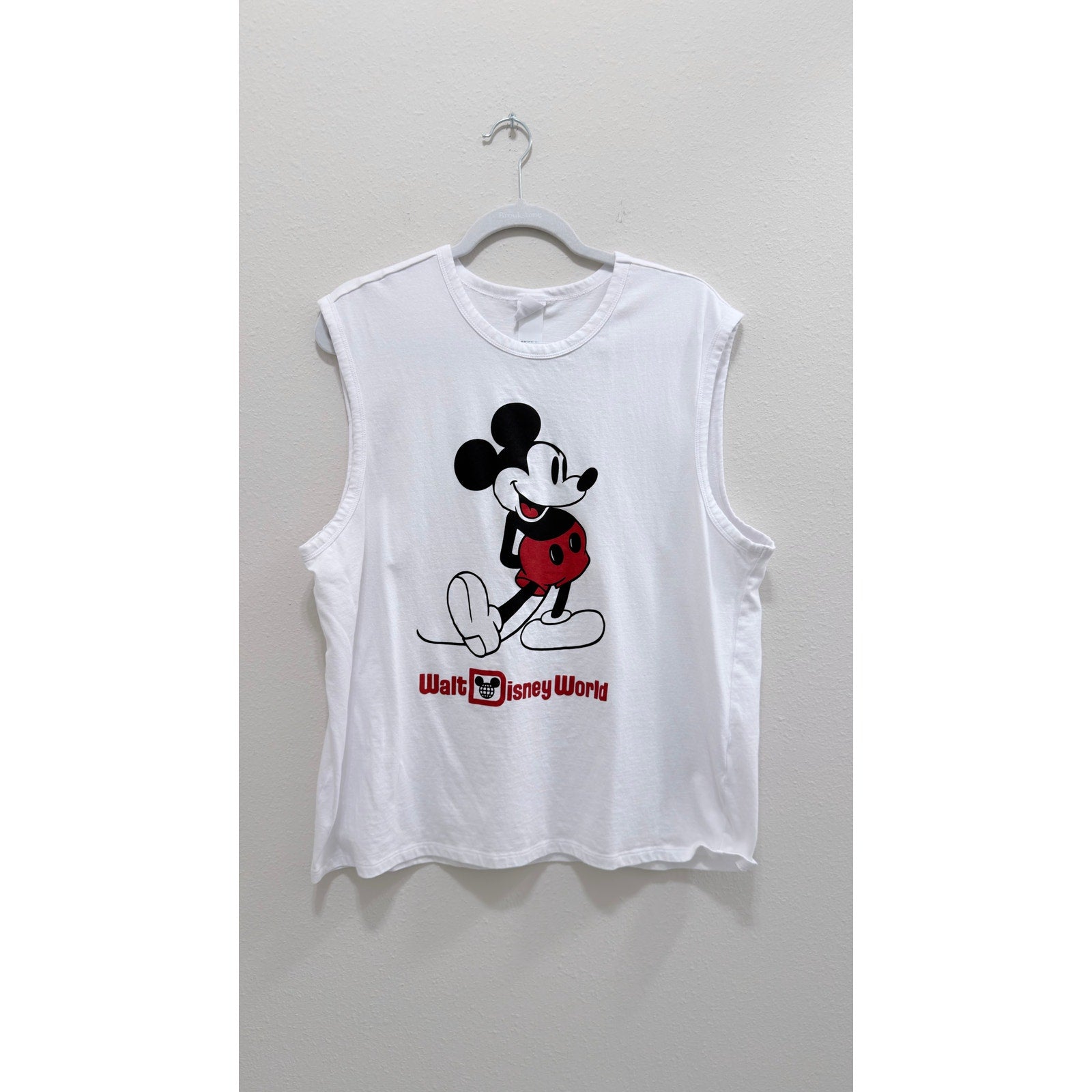 Walt Disney World Mickey Mouse Vintage Graphic Sleeveless Shirt Large NWT