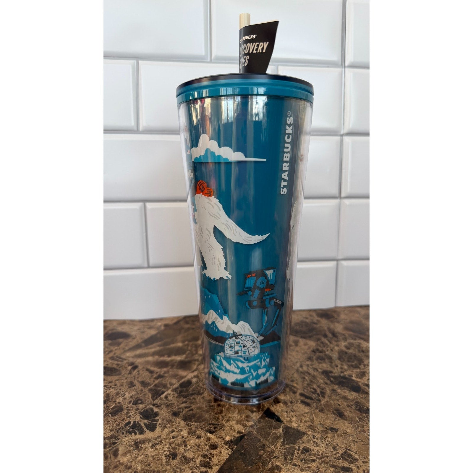 Disney Parks Starbucks Star Wars HOTH Discovery Series Tumbler 24oz NEW