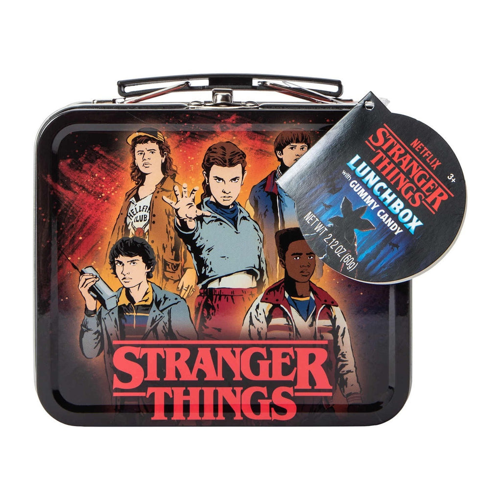 NEW Stranger Things Mini Retro Metal Lunch Box with Gummy Waffles