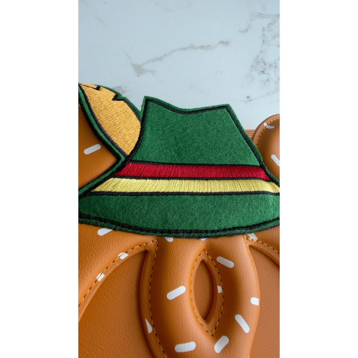 Disney Parks Epcot Germany Oktoberfest Mickey Pretzel Crossbody Bag NEW