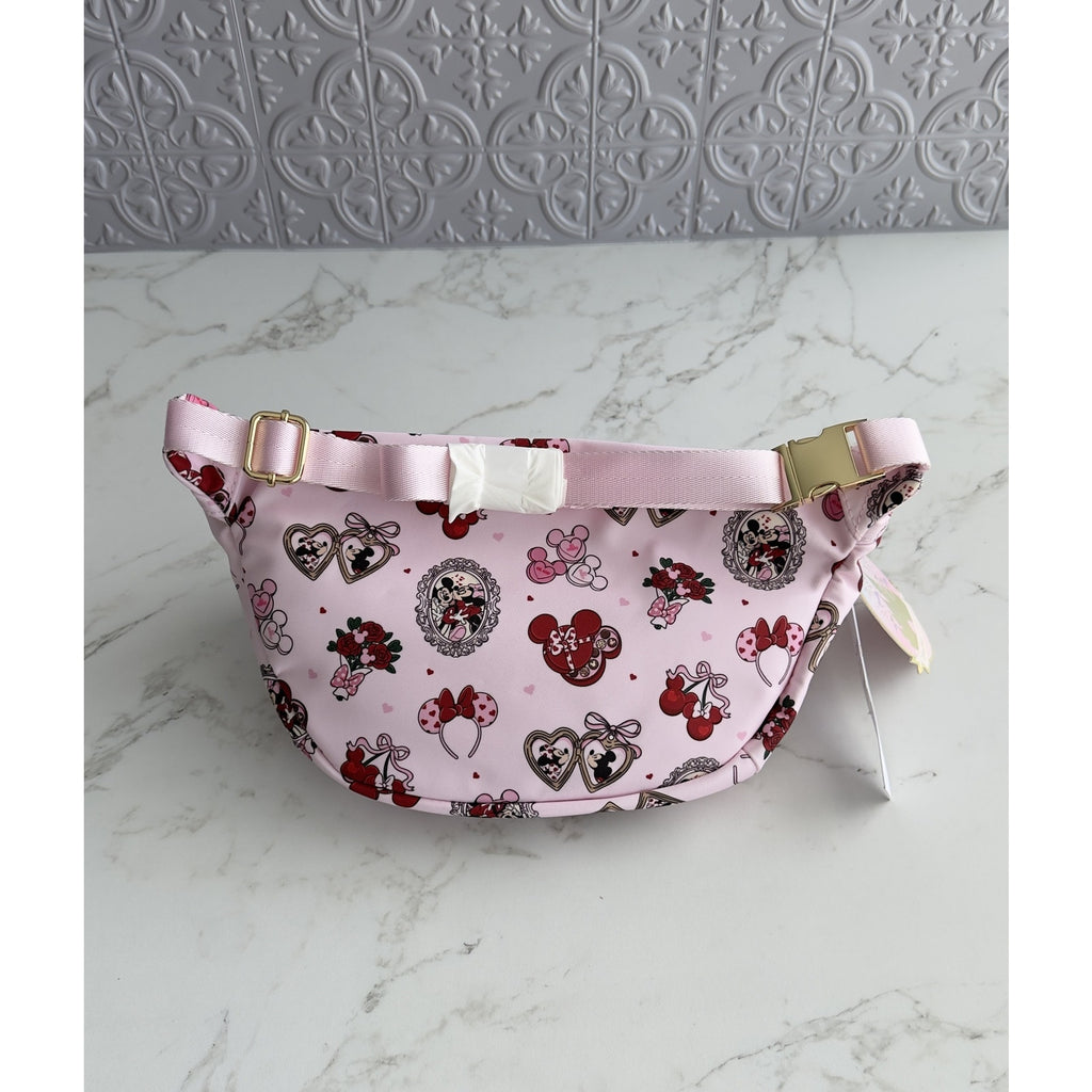 Disney Parks Stoney Clover Lane Mickey Minnie Valentine’s Day Belt Bag NEW