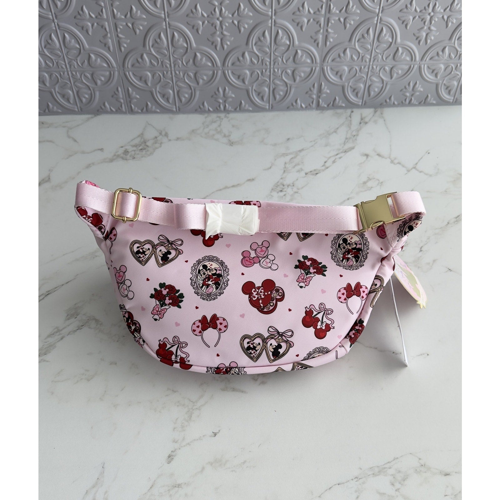 Disney Parks Stoney Clover Lane Mickey Minnie Valentine’s Day Belt Bag NEW