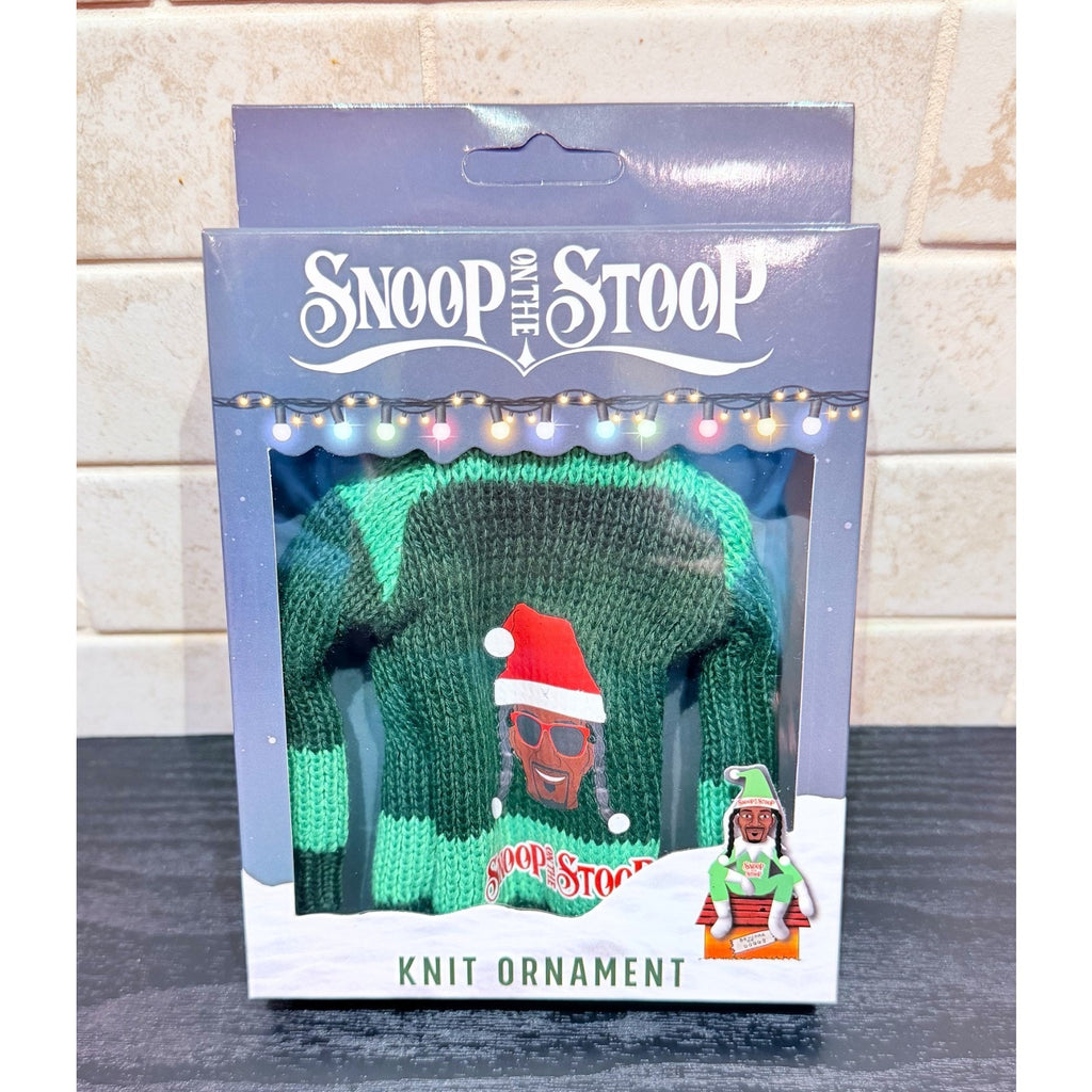 NEW Snoop Dogg Snoop on a Stoop Knit Ornament 100% Polyester Sweater - Green