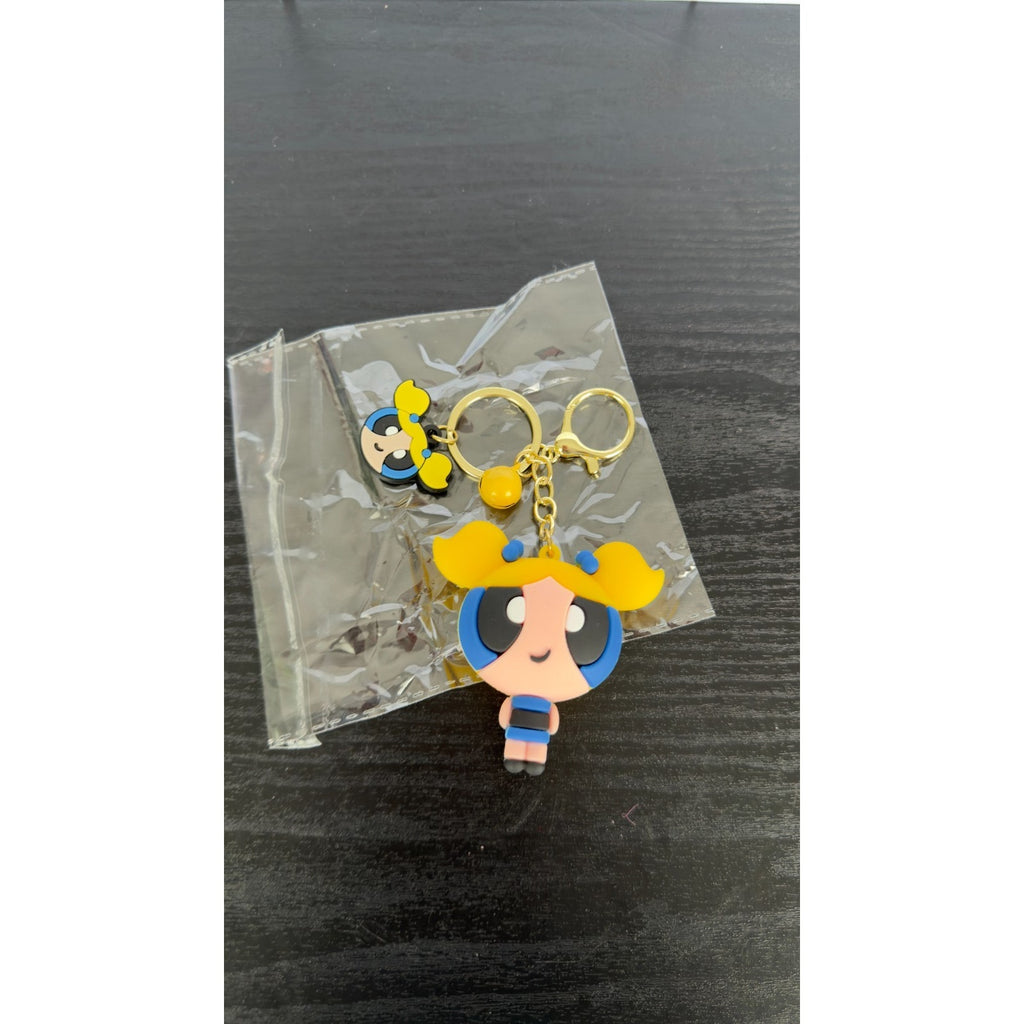 The Powerpuff Girls Bubbles Keychain - Bag Charm - NEW