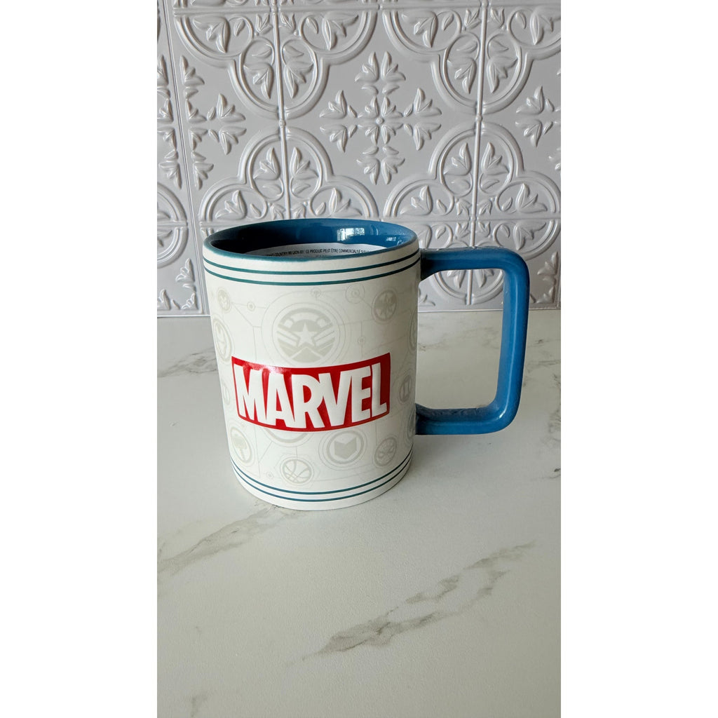 Disney Parks Marvel Avengers Character Icons 15 oz Stoneware Coffee Mug NEW