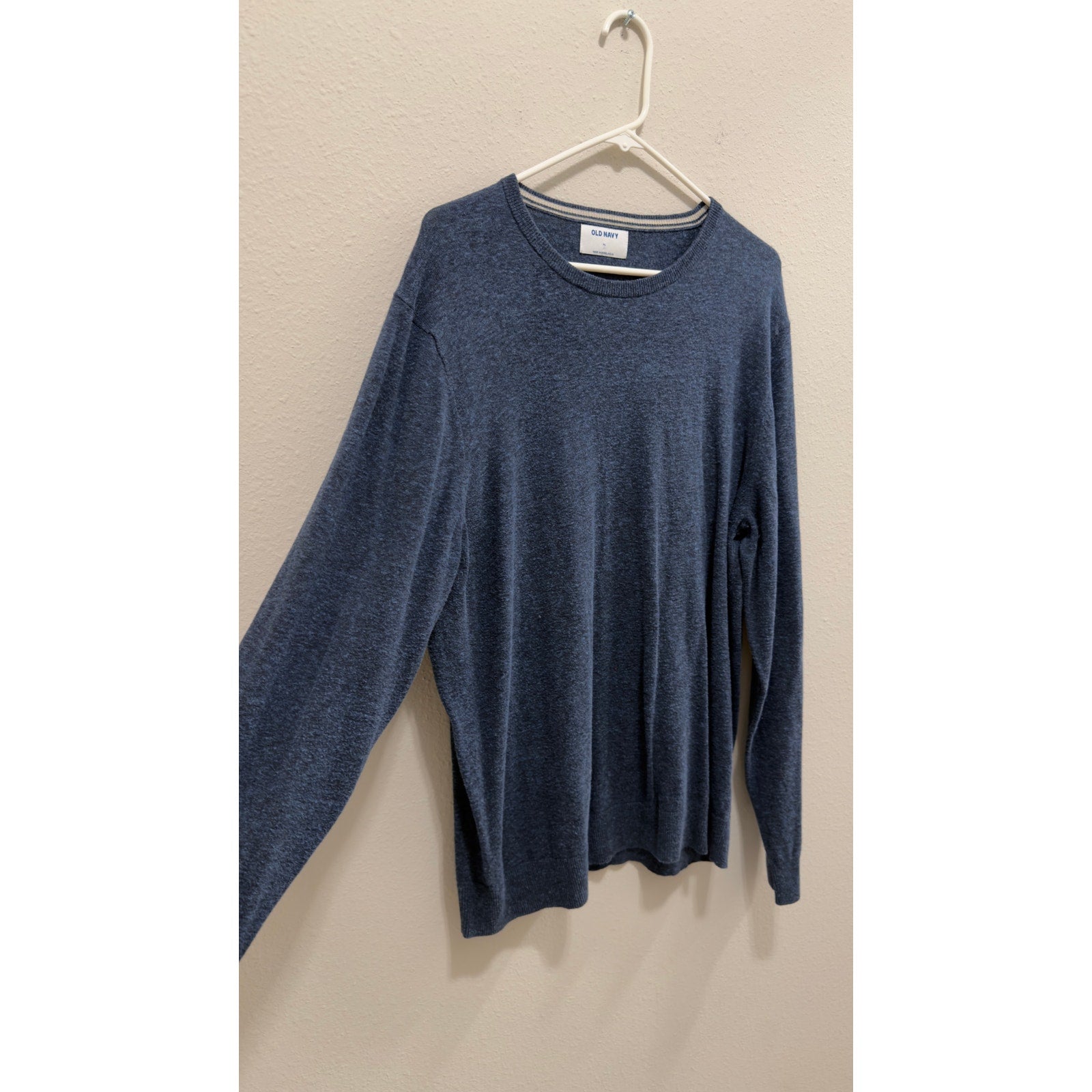 Old Navy Men's Crewneck Pullover Sweater Heathered Blue Size XL