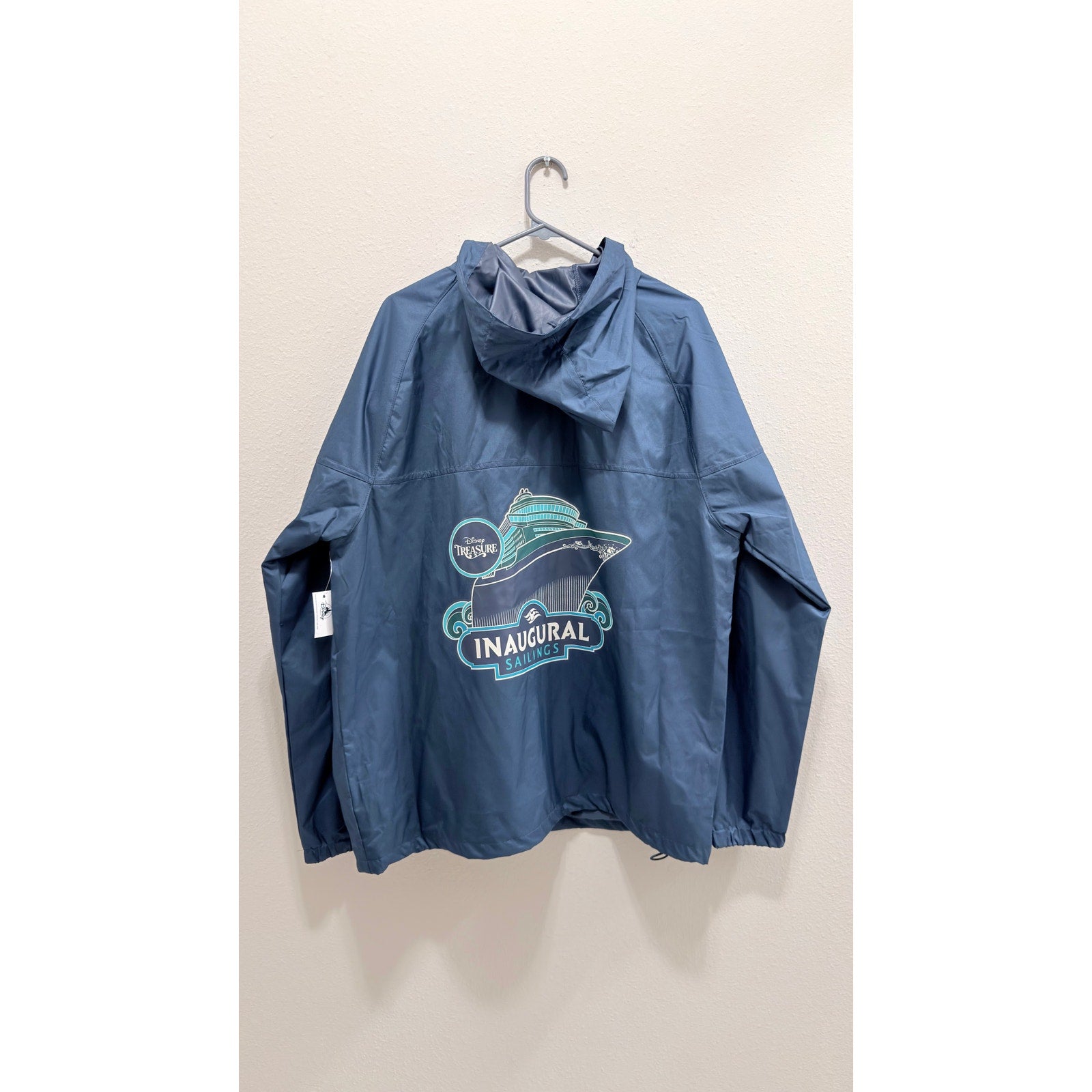 Disney Cruise Line Treasure Inaugural Sailing Windbreaker Jacket Large NWT