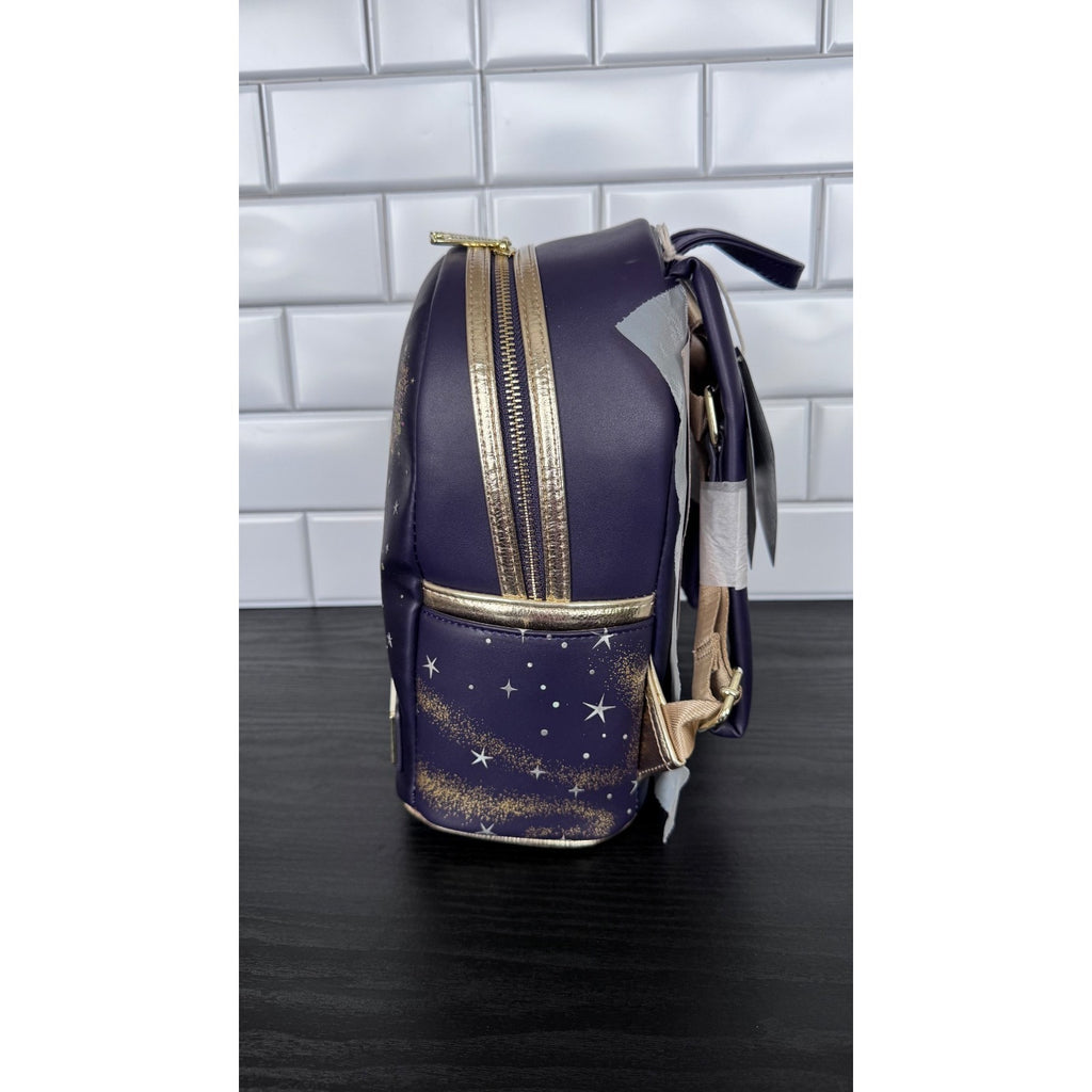 Disney Wish Loungefly Mini Backpack Wallet & Sequin Ears NWT Glow Star Asha