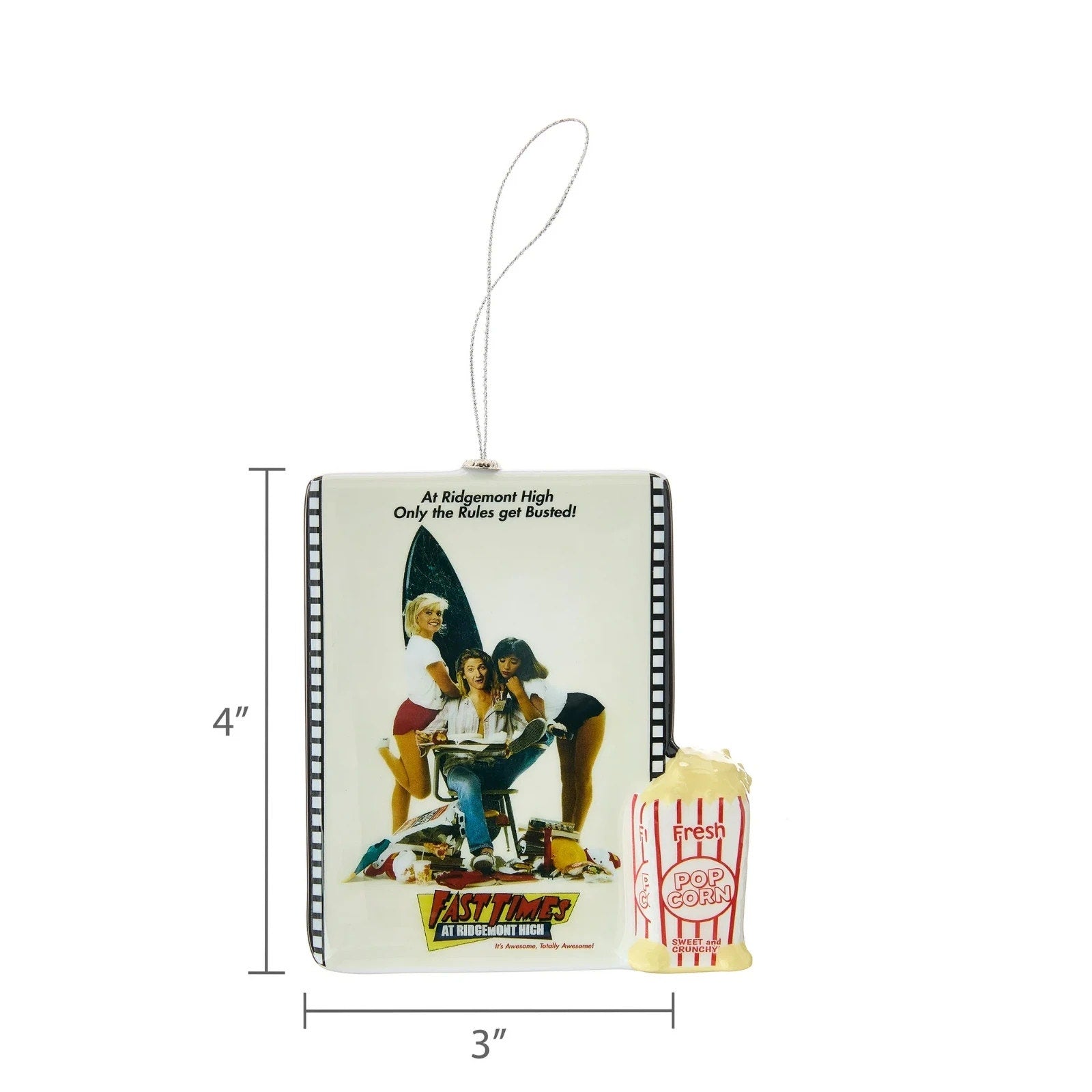 NWT Fast Times at Ridgemont High Movie Poster Holiday Ornament