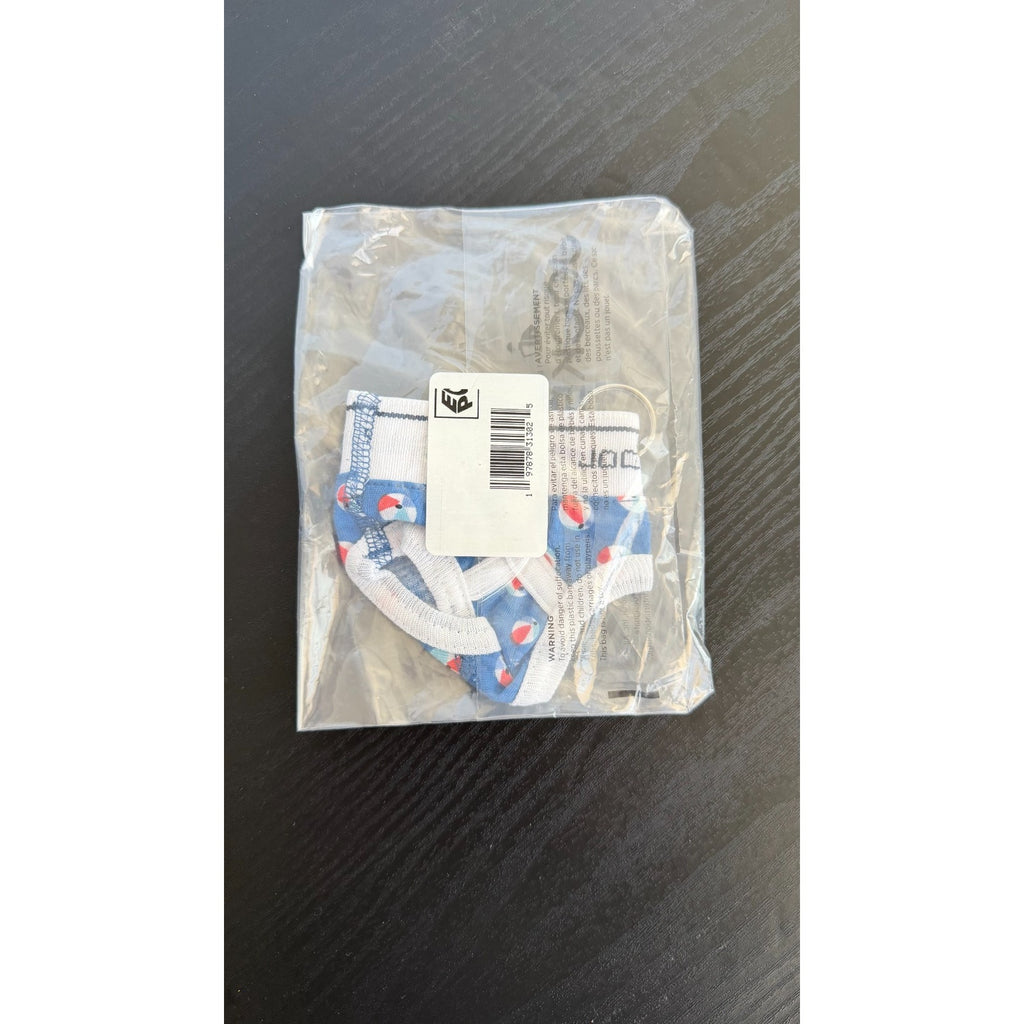 New Jockey Classic Brief Mini Keychain - Tiny Beach Balls Cotton Underwear - NWT