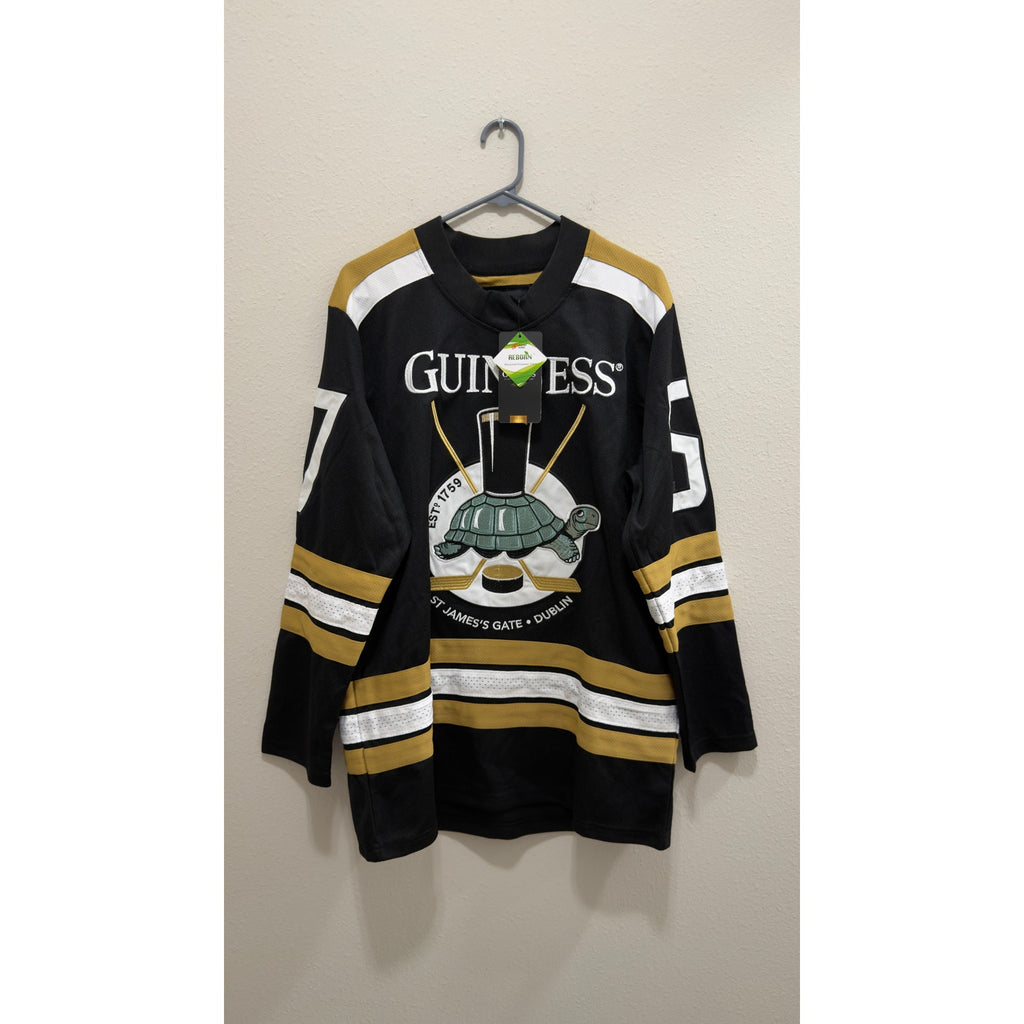 Guinness Tortoise Hockey Jersey Medium NWT St James's Gate Black