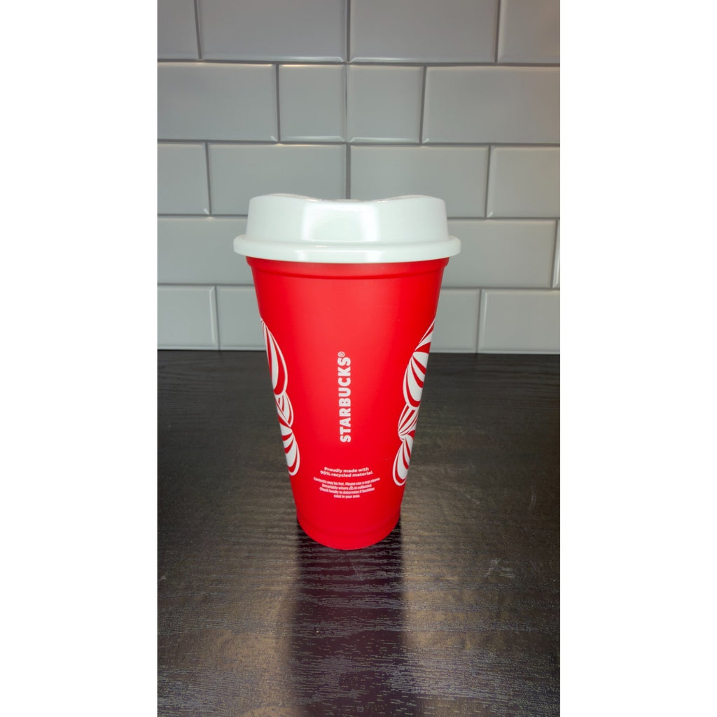Starbucks 2024 Holiday Red Collectible Reusable Cup with Lid NEW