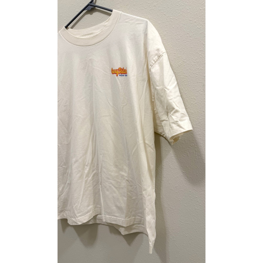 Hollister Men's Boxy Cut Heavyweight Coney Island T-shirt - Large - Preowned