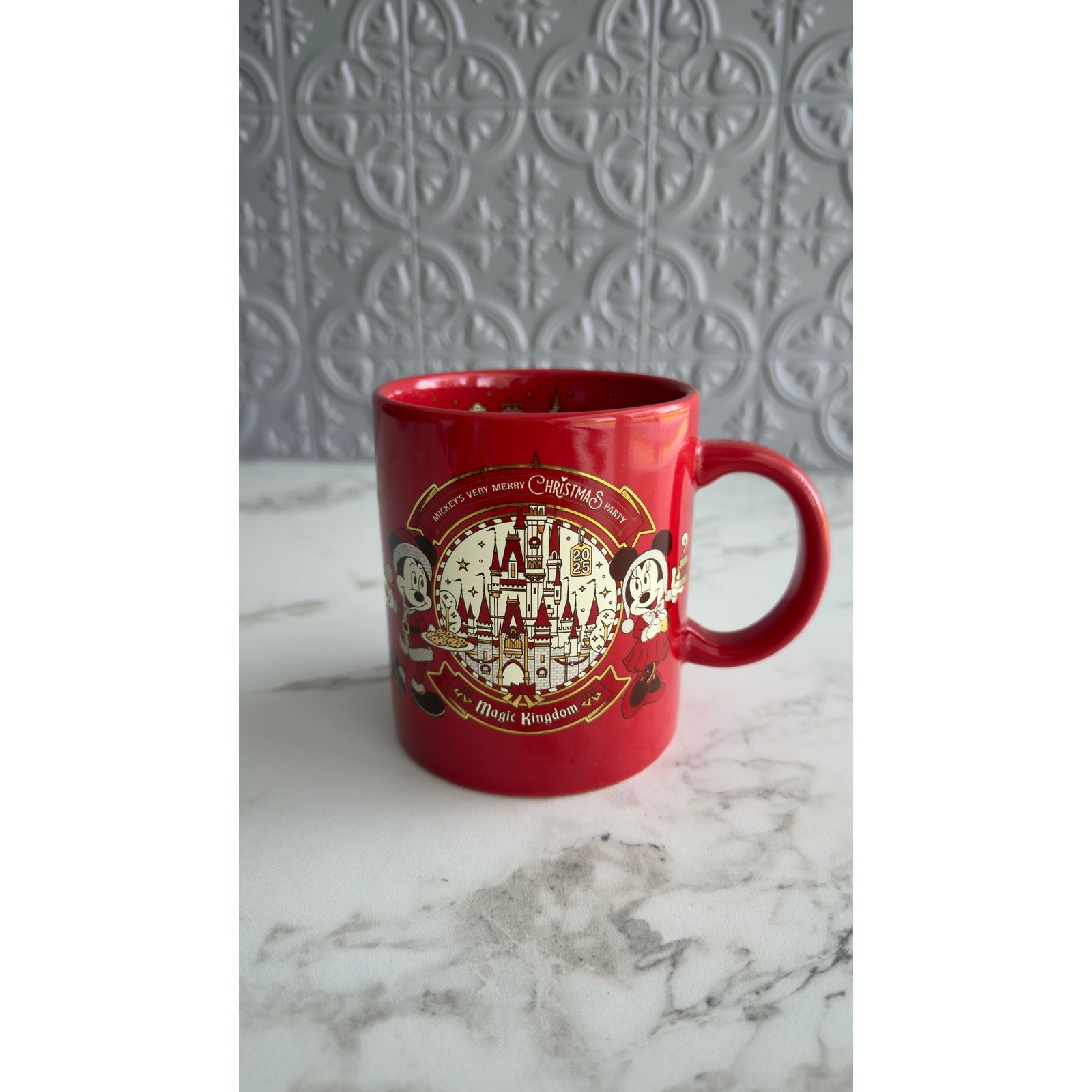 Disney World Mickey’s Very Merry Christmas Party 2025 Mug NEW