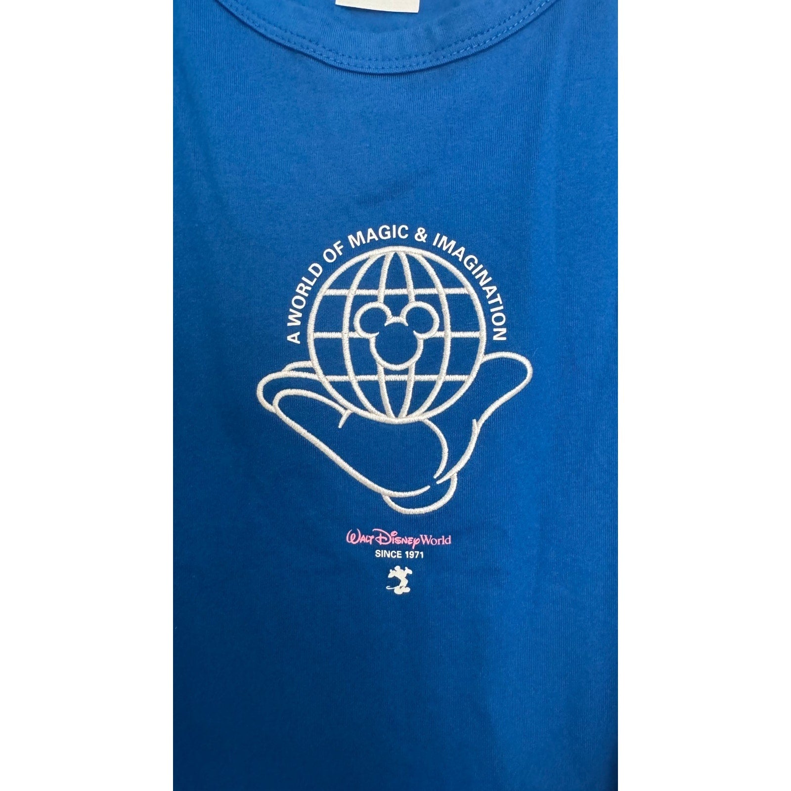 NWT Disney Parks Walt Disney World Mickey Mouse Royal Blue Tank Top Large