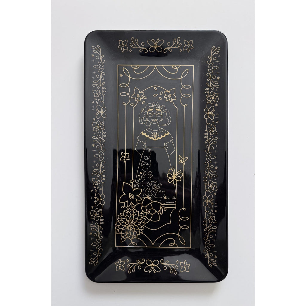 Disney Parks Encanto Mirabel Serving Platter (Black/Gold) NEW