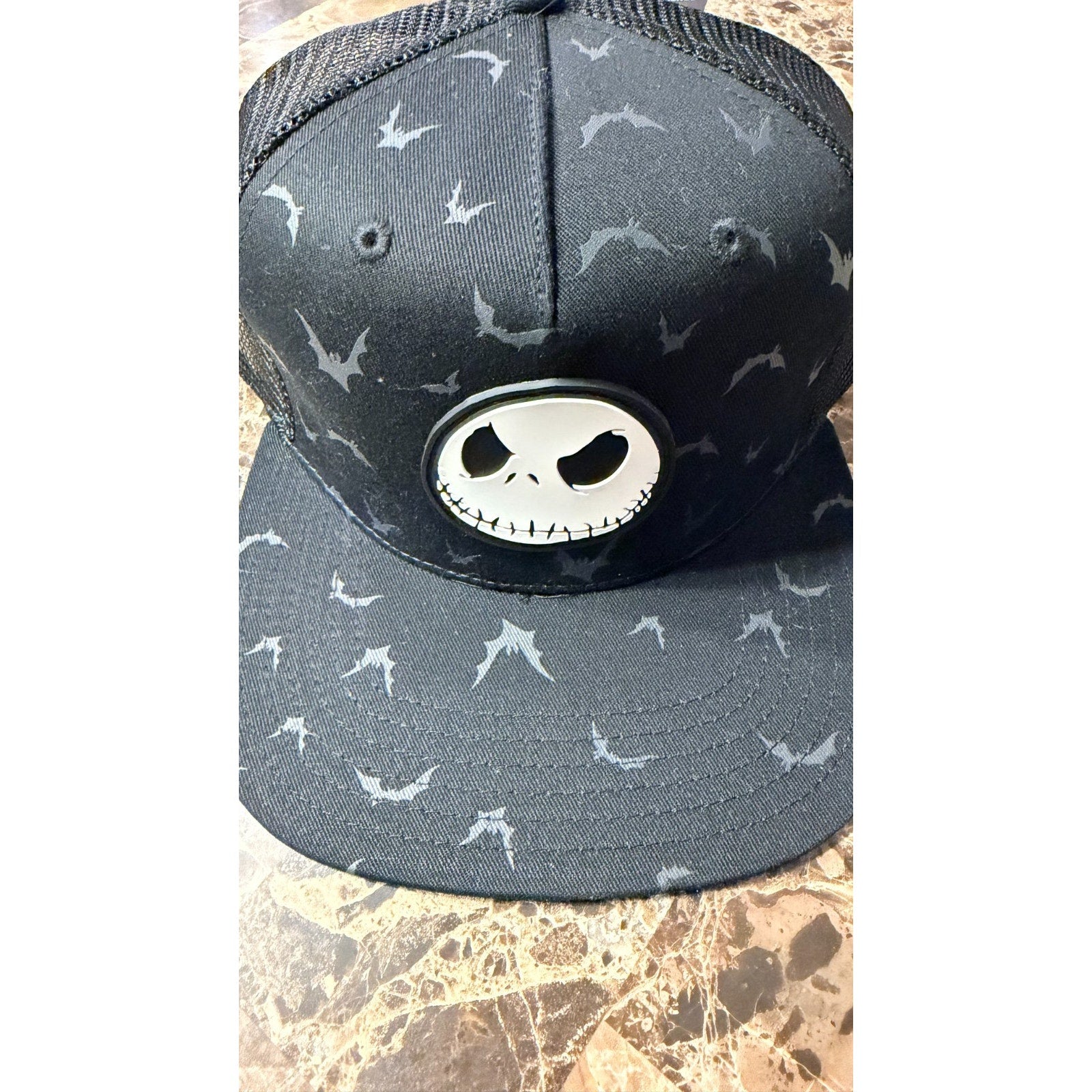 NWT Nightmare Before Christmas Jack Skellington/Bats Trucker Cap