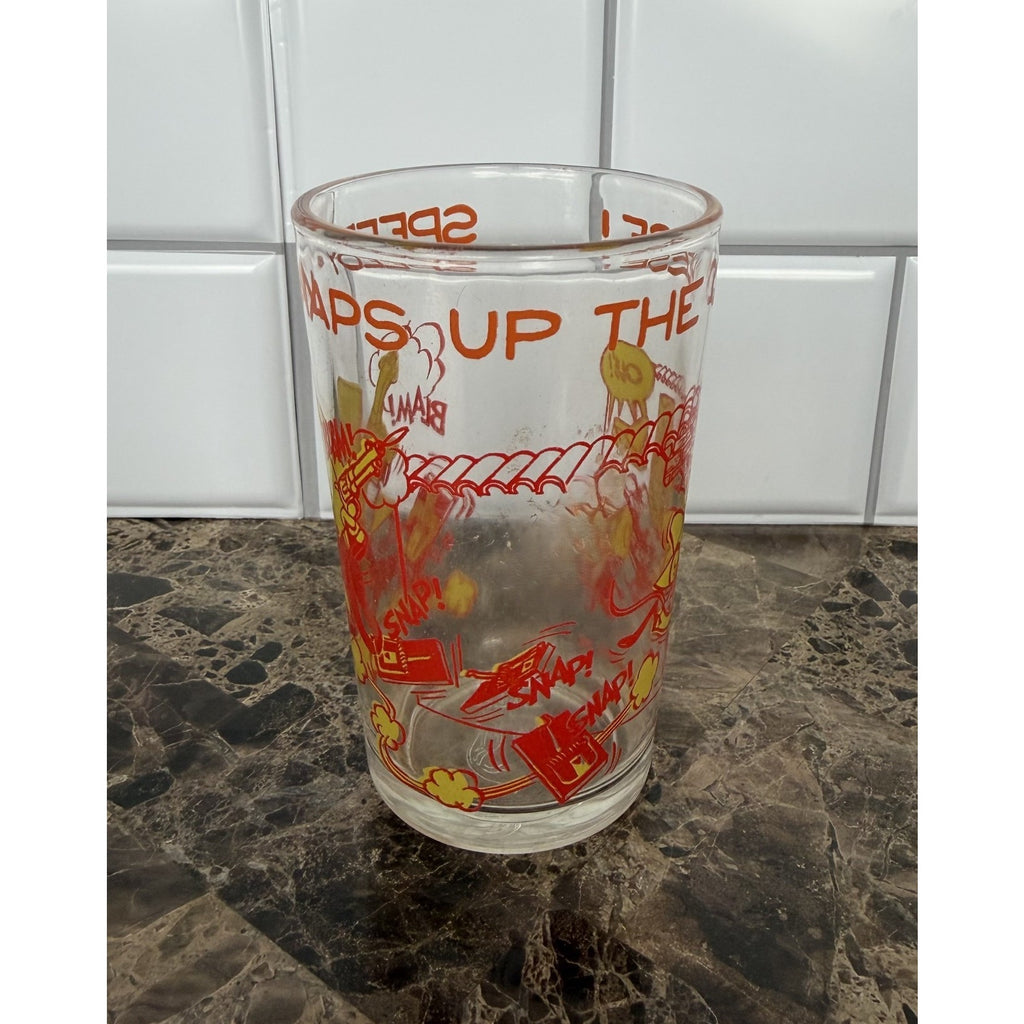 Vintage 1974 Looney Tunes "Speedy Snaps Up The Cheese" Glass
