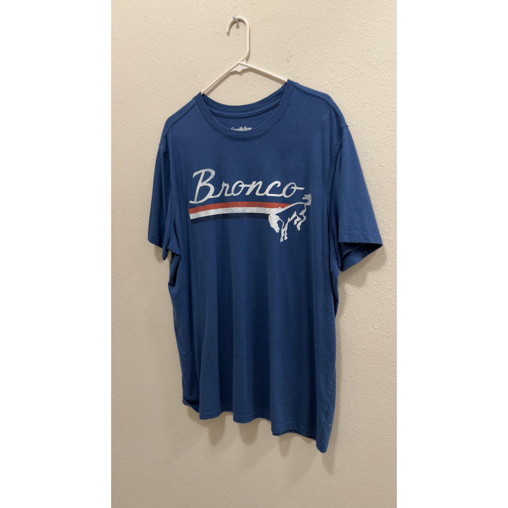 Goodfellow & Co. Men's Ford Bronco Licensed Graphic T-Shirt Blue Size XL