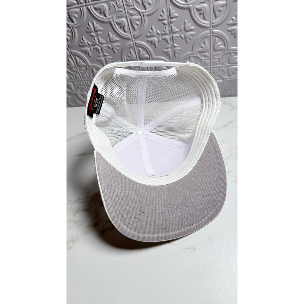 Koloa Surf Classic White Mesh Back Trucker Hat Snapback Adjustable