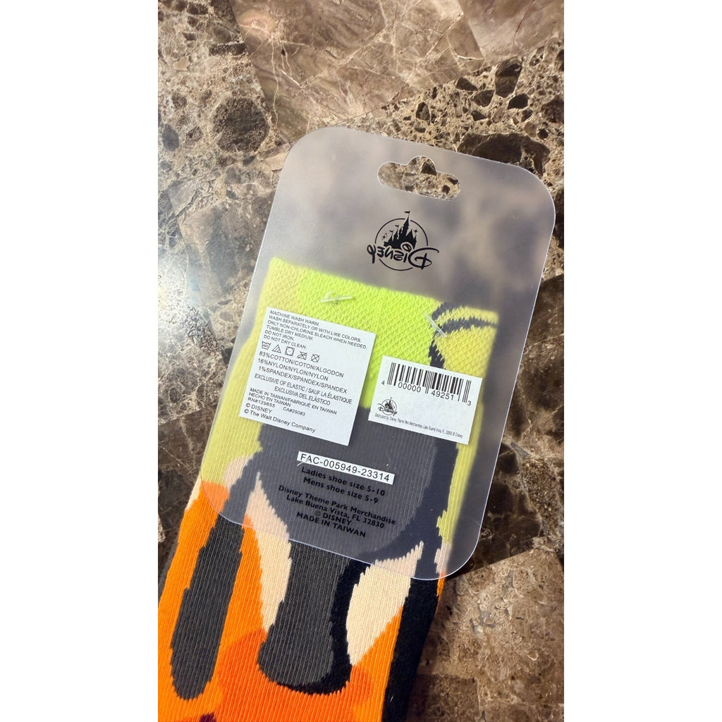 Disney Parks Goofy Character Adult Socks One Size NWT