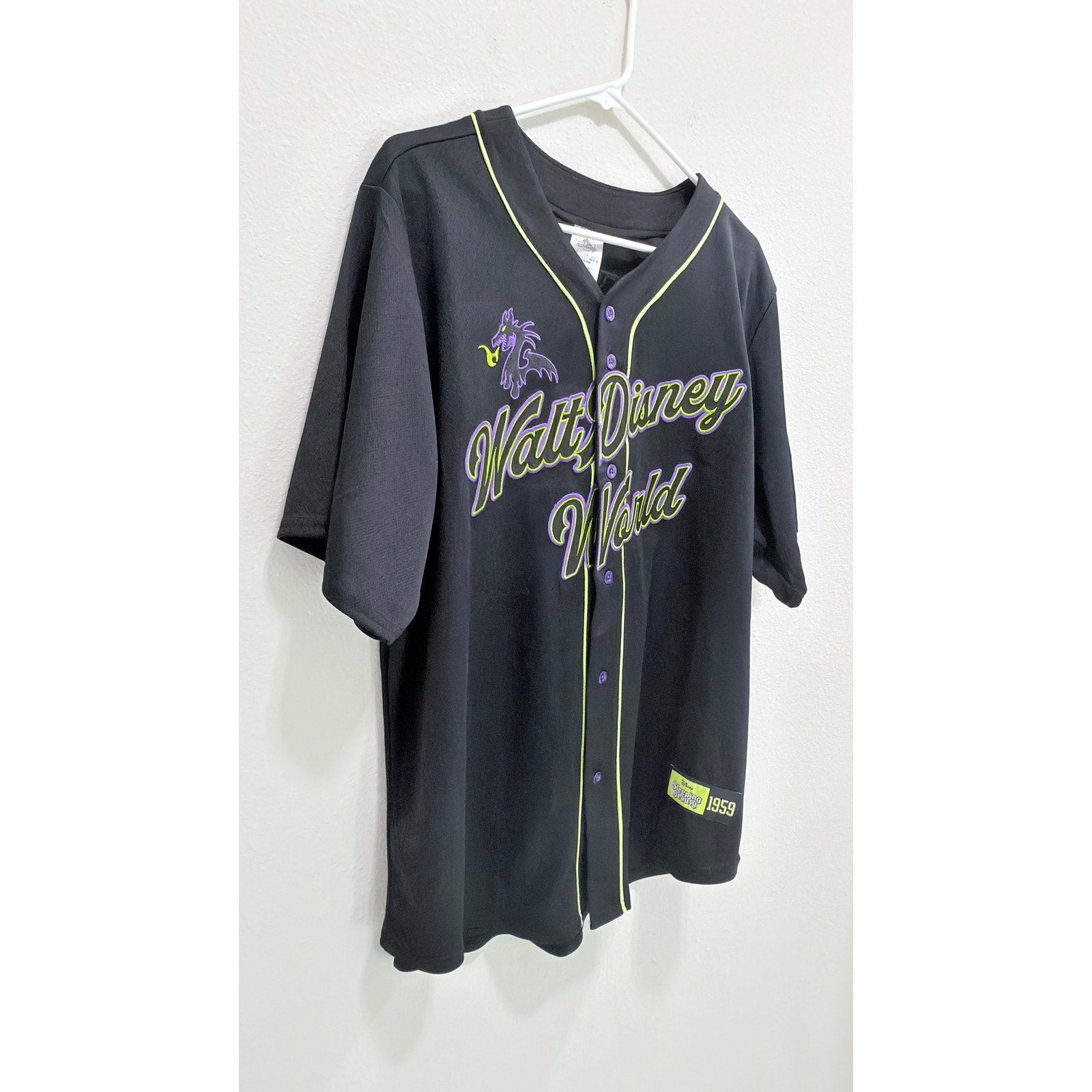 NWT Disney Maleficent Sleeping Beauty Baseball Jersey - Large