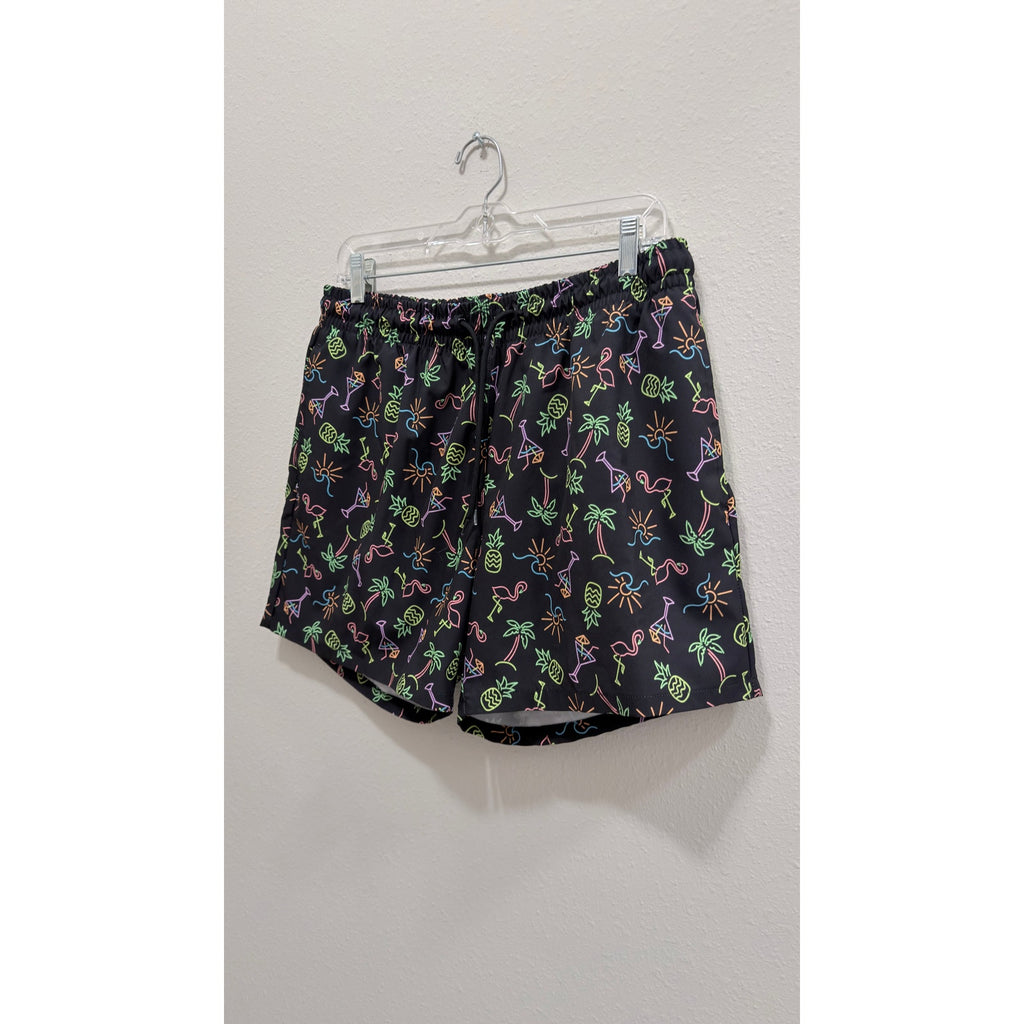 Cabana by Crown & Ivy Neon Party Swim Trunks – Men's Large Preowned