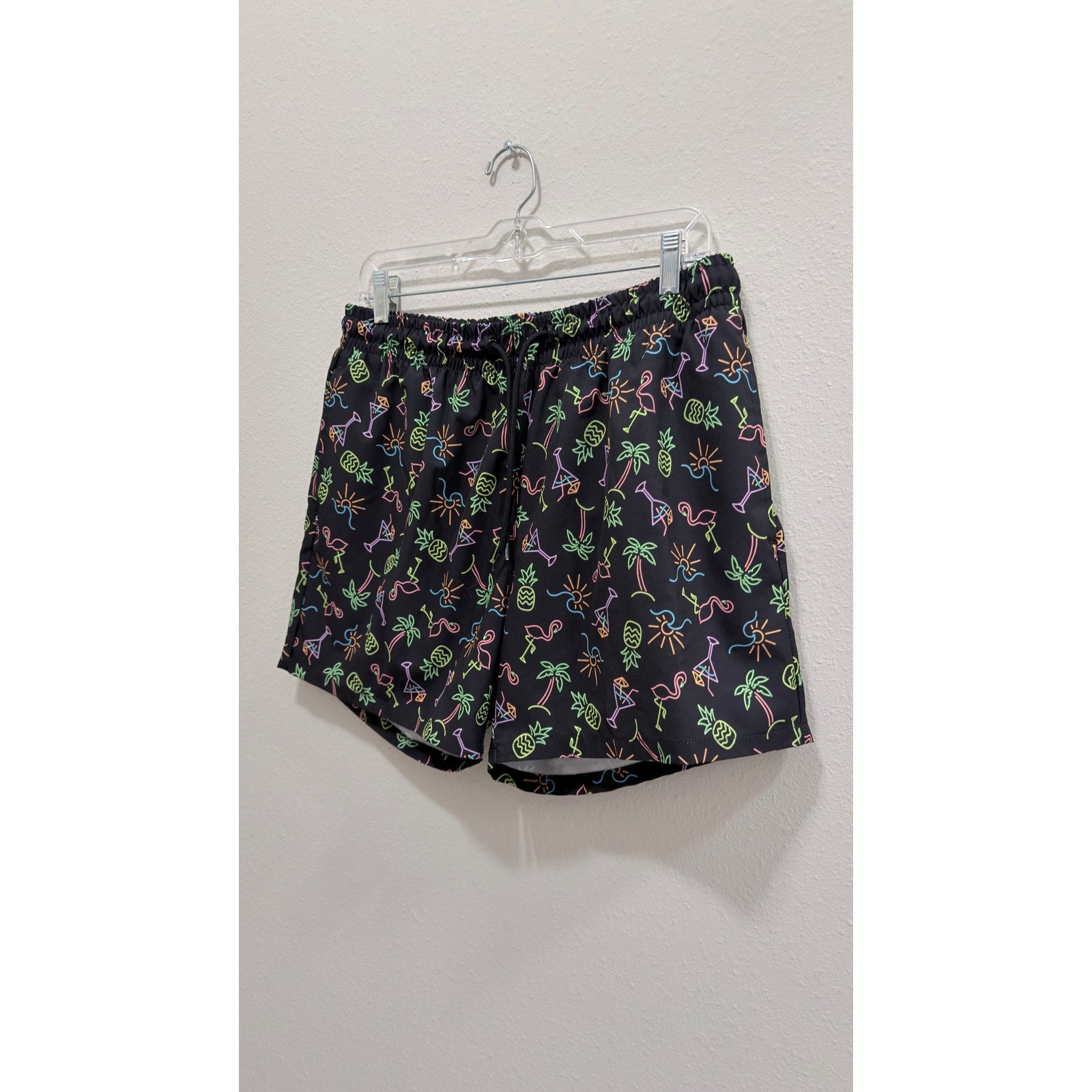 Cabana by Crown & Ivy Neon Party Swim Trunks – Men's Large Preowned