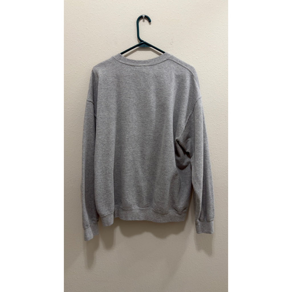 Starbucks Gray Embroidered Black Logo Crewneck Sweatshirt Large